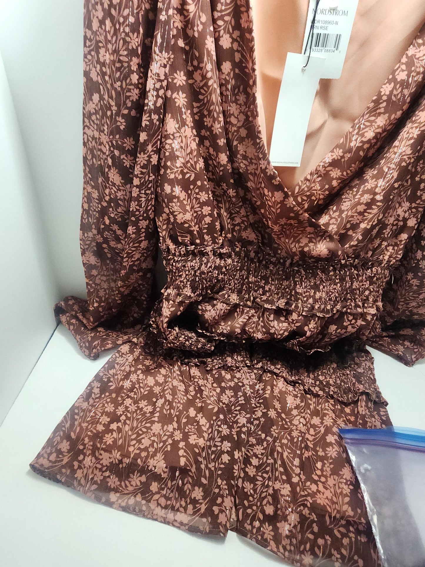 Socialite Nordstrom Dress Size S - Nordstrom - Socialite - Dresses - Mini Dress - Chiffon - Brown Rose - Gift For Women