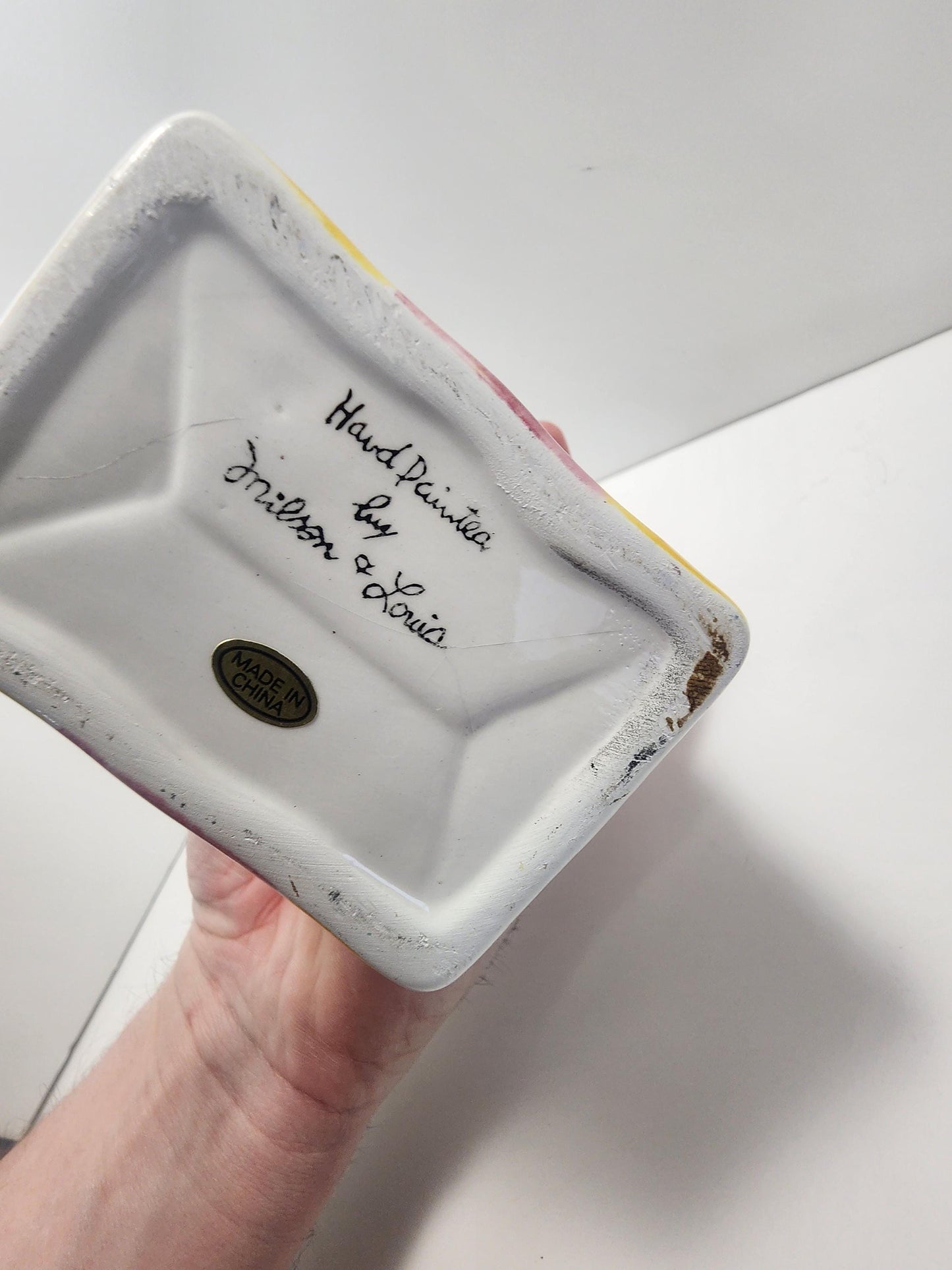 Ceramic Hand Painted Milson & Louis Bag - Bags - Milson and Louis - Hand Painted - Storage - Pen Holder - Vase