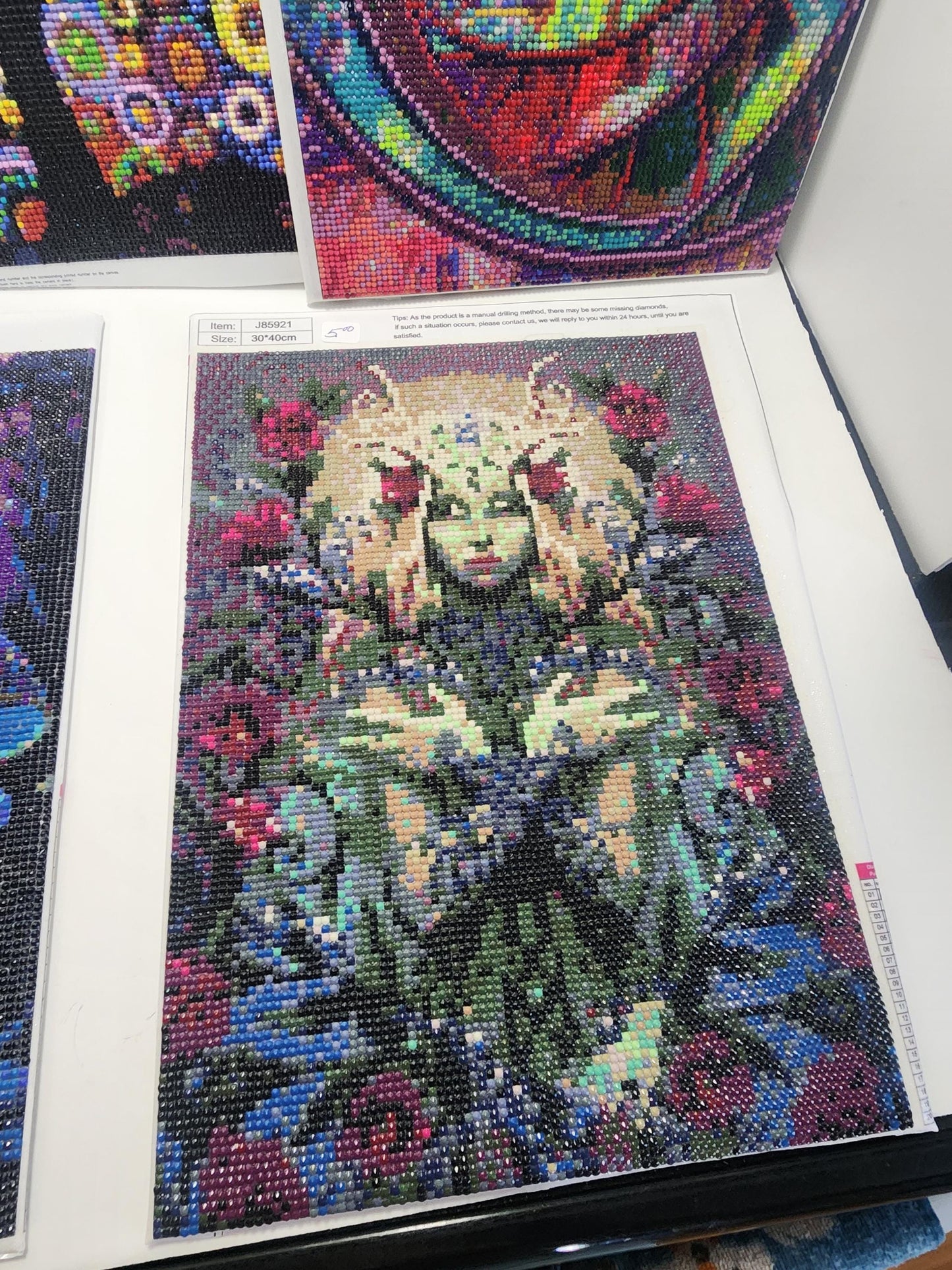 Diamond Paintings LOT Of 4 - Trees - Witches - Decor - Decorations - Paintings - Art - Diamond Art - Diamond Paintings