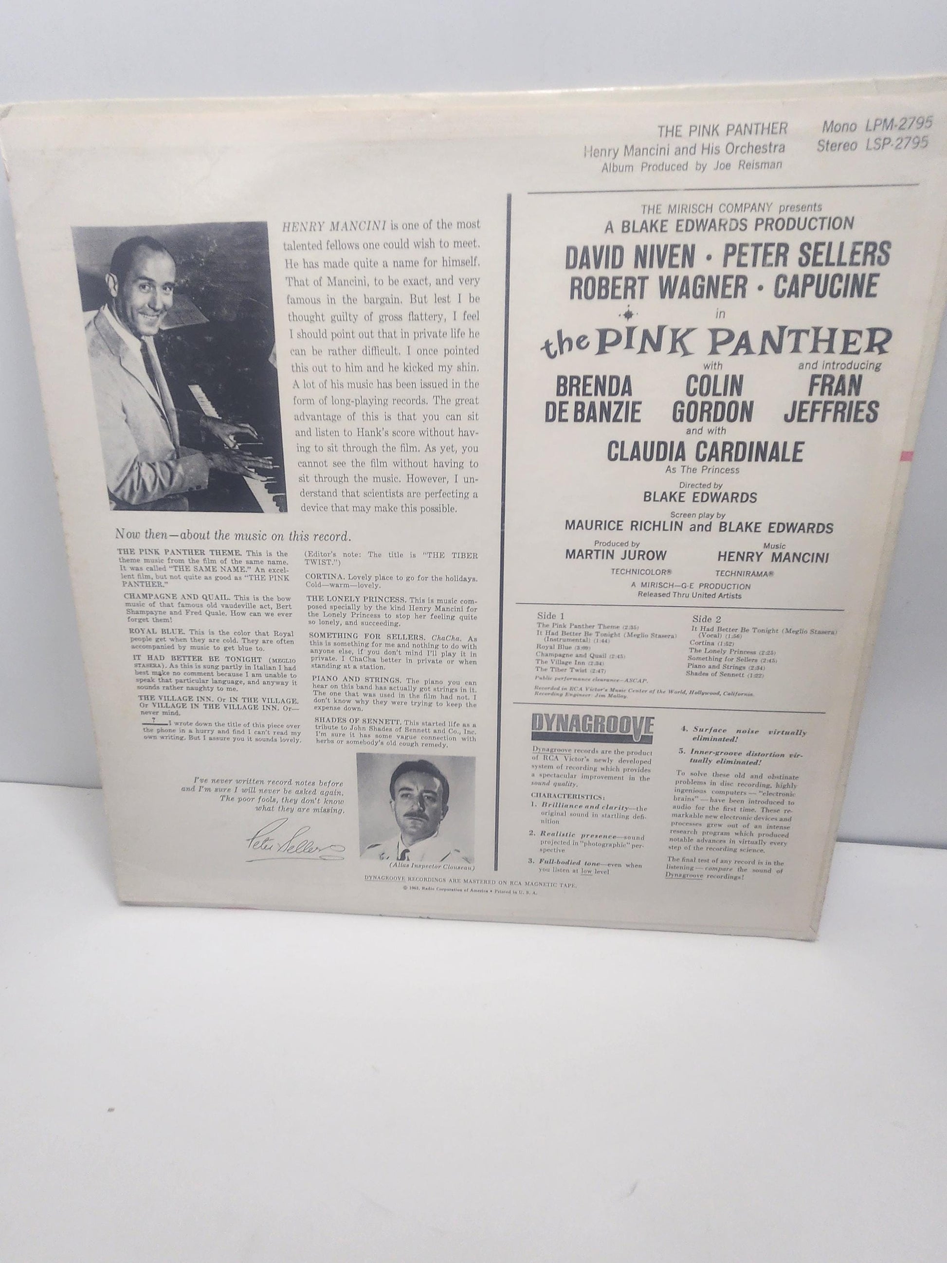 The Pink Panther Soundtrack 1980's By Henry Mancini - Henry Mancini - Movie Soundtracks - Soundtracks - Pink Panther - Vinyl Lp Records
