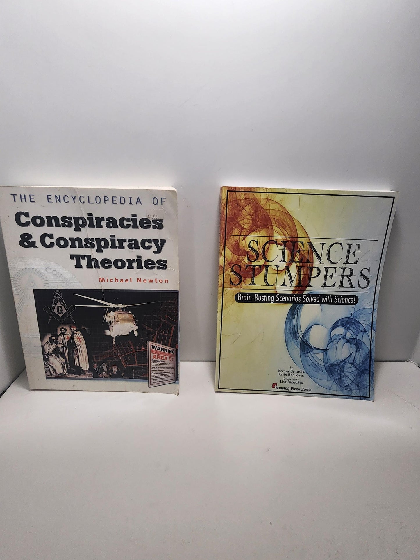 Science Stumpers OR Conspiracies & Conspiracy Theories Vintage Books - Science - Science Books - Conspiracy - Conspiracy Theories - Newton