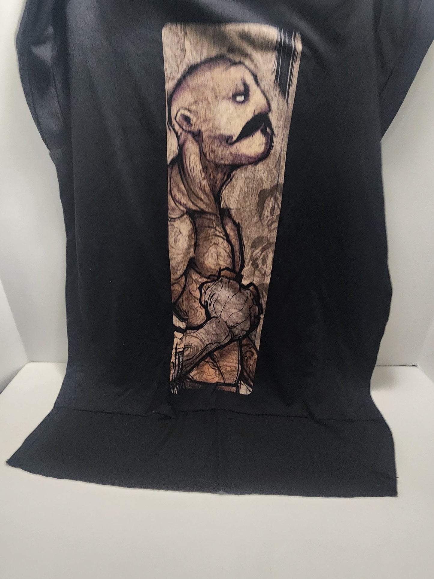 Pugilist Multicolor On Heather Black Triblend Womens Dolman T Shirt Size Sm - Pugilist - Pugilist T Shirt - Gift For Women