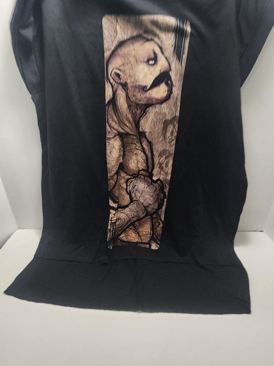 Pugilist Multicolor On Heather Black Triblend Womens Dolman T Shirt Size Sm - Pugilist - Pugilist T Shirt - Gift For Women