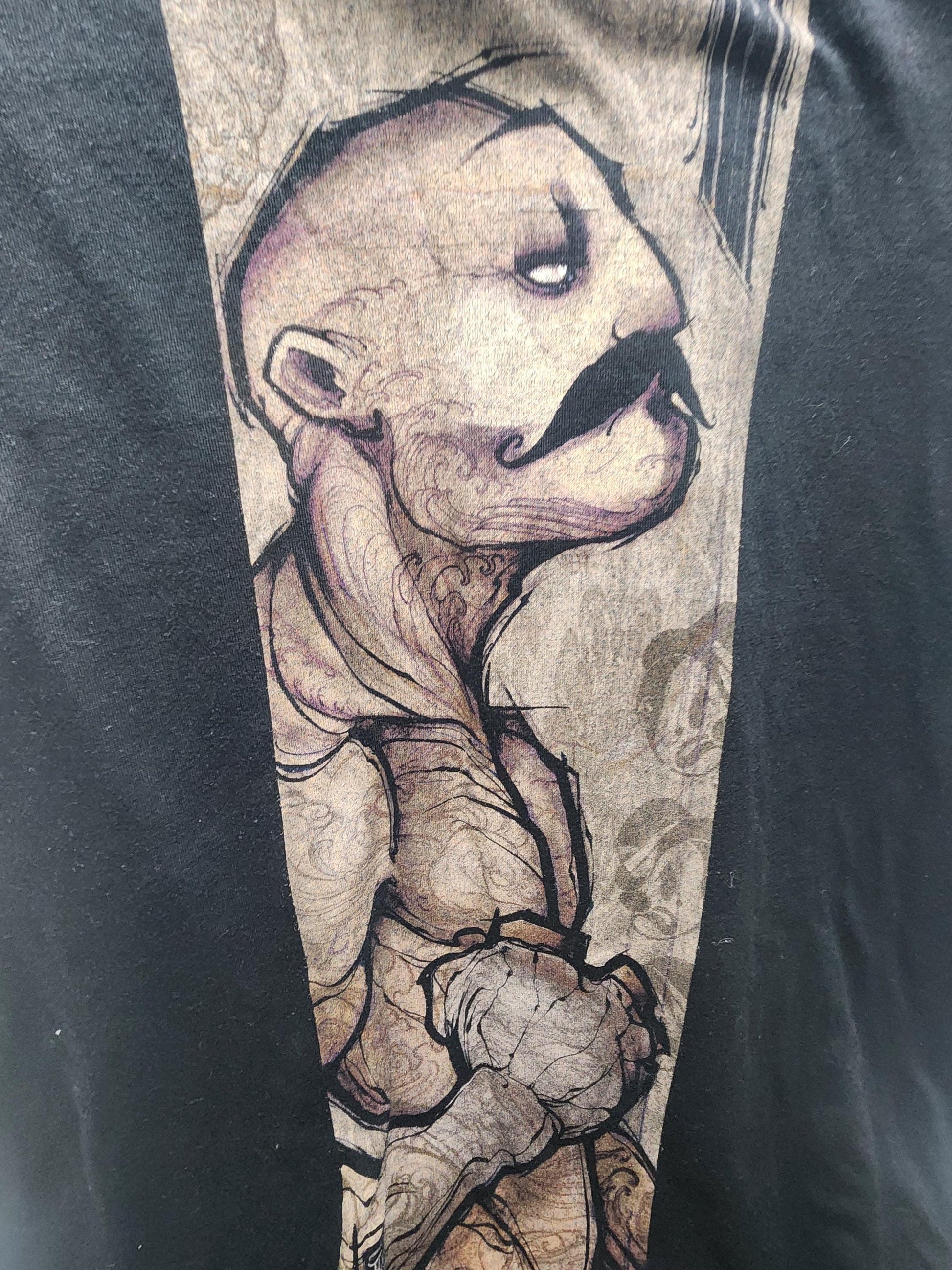 Pugilist Multicolor On Heather Black Triblend Womens Dolman T Shirt Size Sm - Pugilist - Pugilist T Shirt - Gift For Women