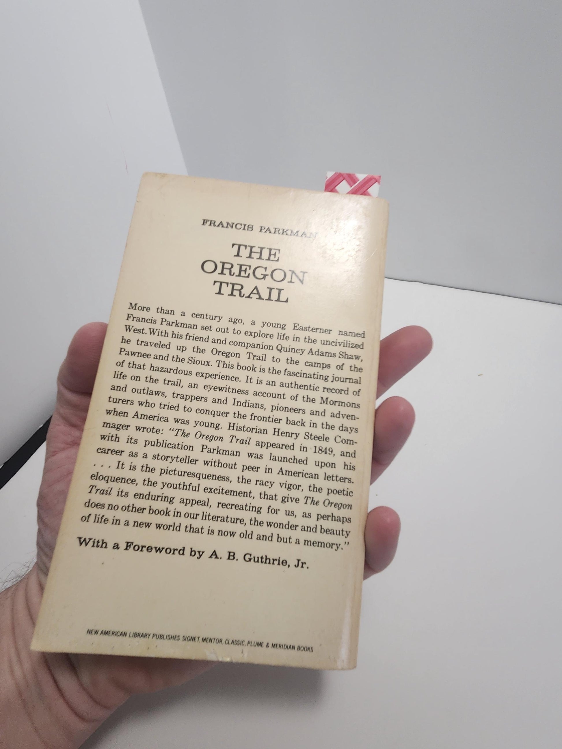 1950 Paperback The Oregon Trail By Francis Park man- Paperback - 1950's - Vintage Books - The Oregon Trail - Popular Books