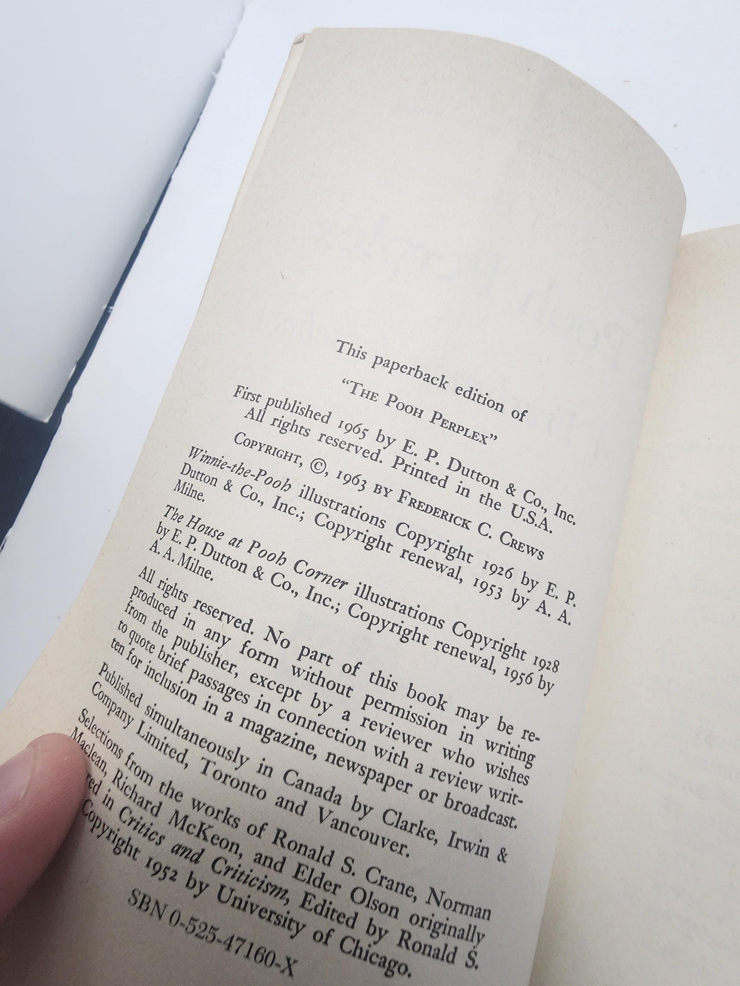 The Pooh Perplex: A Freshman Casebook by Frederick C. Crews - Winnie The Pooh - 1980's - Vintage Books - Paperback Books - The Pooh Perplex