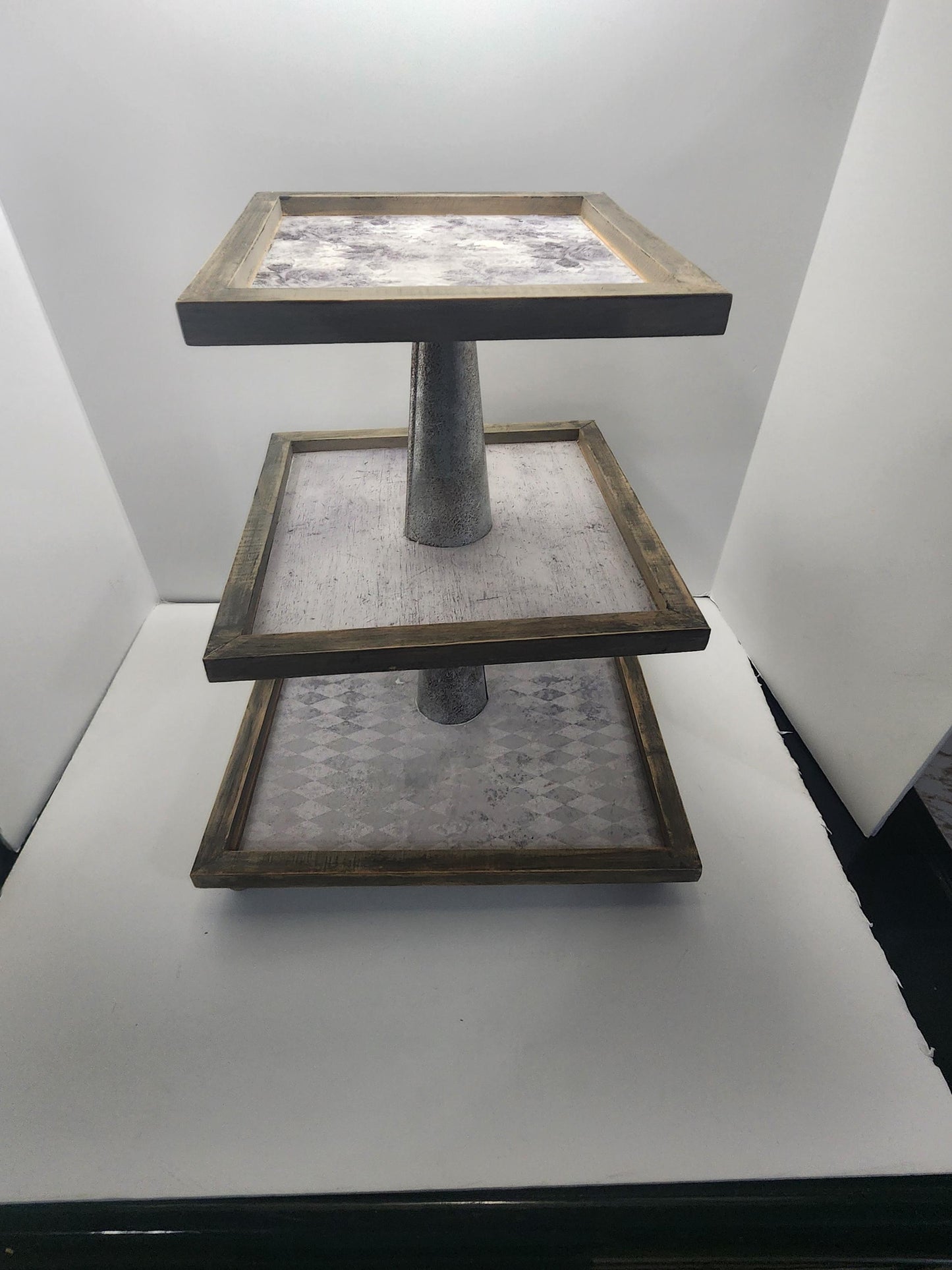 3 Tiered Rustic Wood Display Stand - Stands - Rustic - Tiered - Tiered Stand - 3 Tiered - Display - Decor