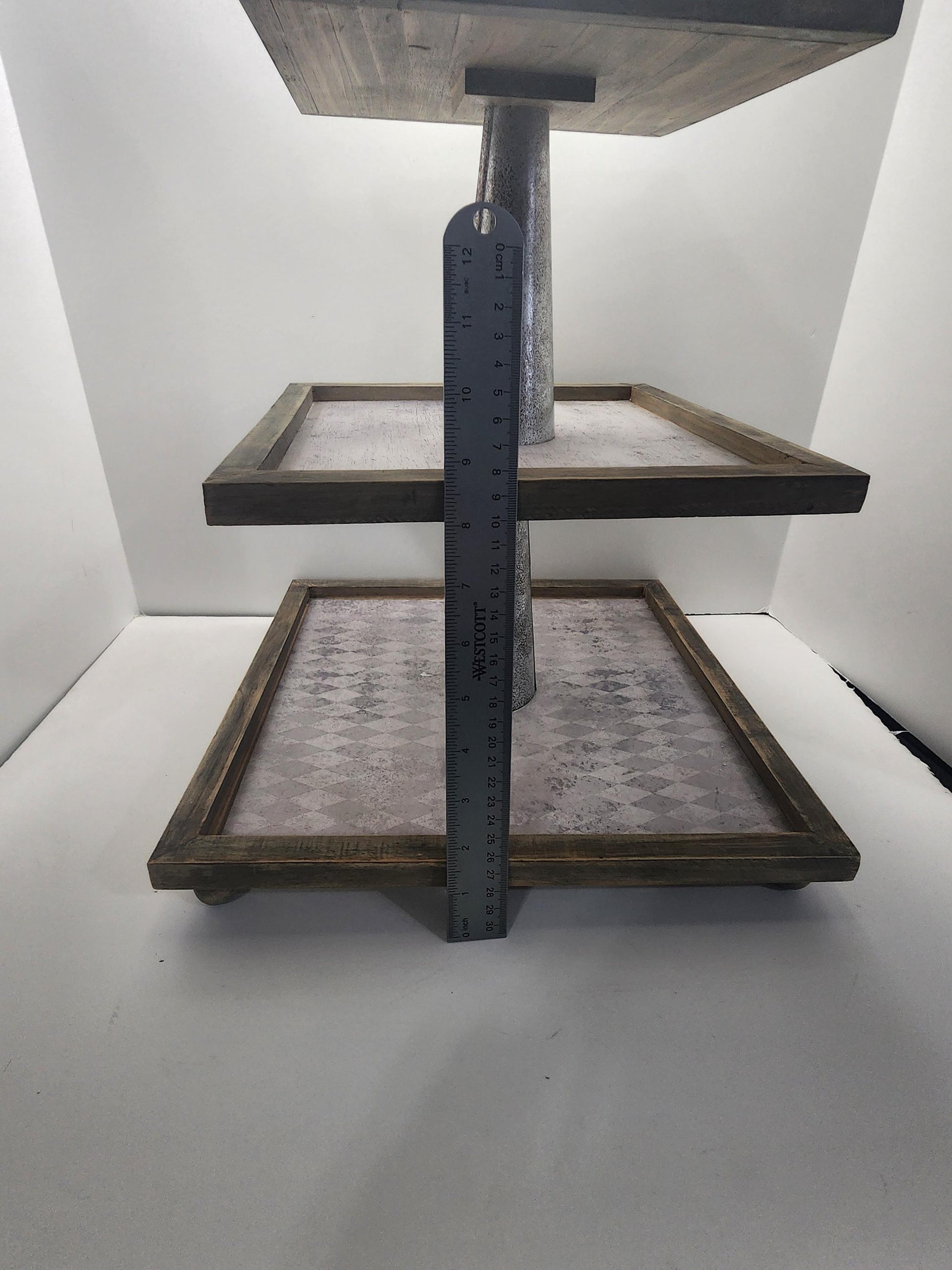 3 Tiered Rustic Wood Display Stand - Stands - Rustic - Tiered - Tiered Stand - 3 Tiered - Display - Decor
