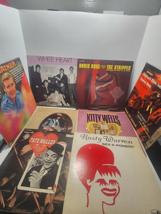 Vinyl LP Records Mixed LOT 1980s Records - Vinyl - Vinyl Records - LP Records - Music - Vintage Music - Rusty Warren - David Rose - Kitty We