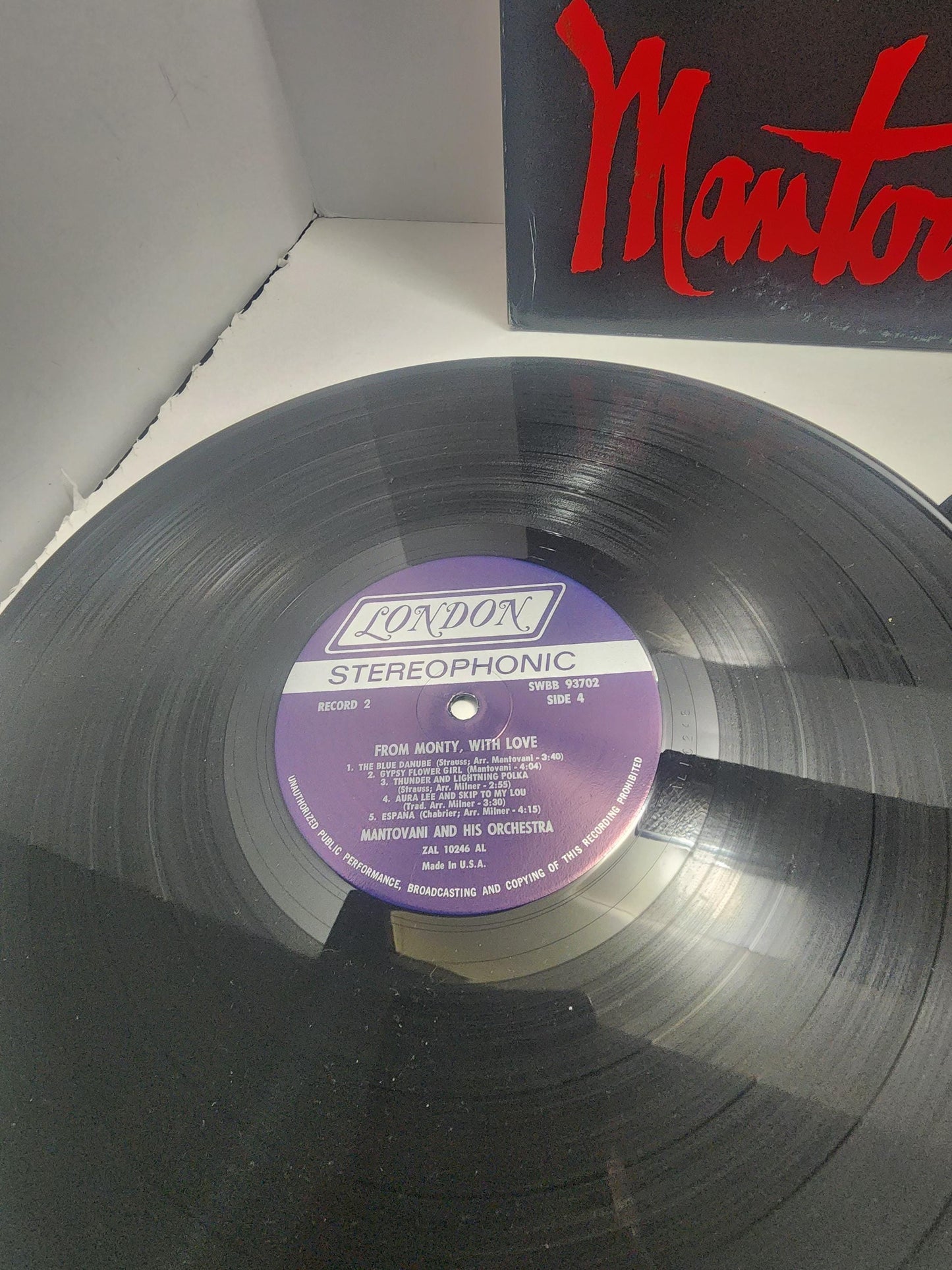 1971 From Monty, With Love" by Mantovani and His Orchestra - Vinyl - Vinyl Records - Orchestra - Orchestra Records - Music - Mantovani