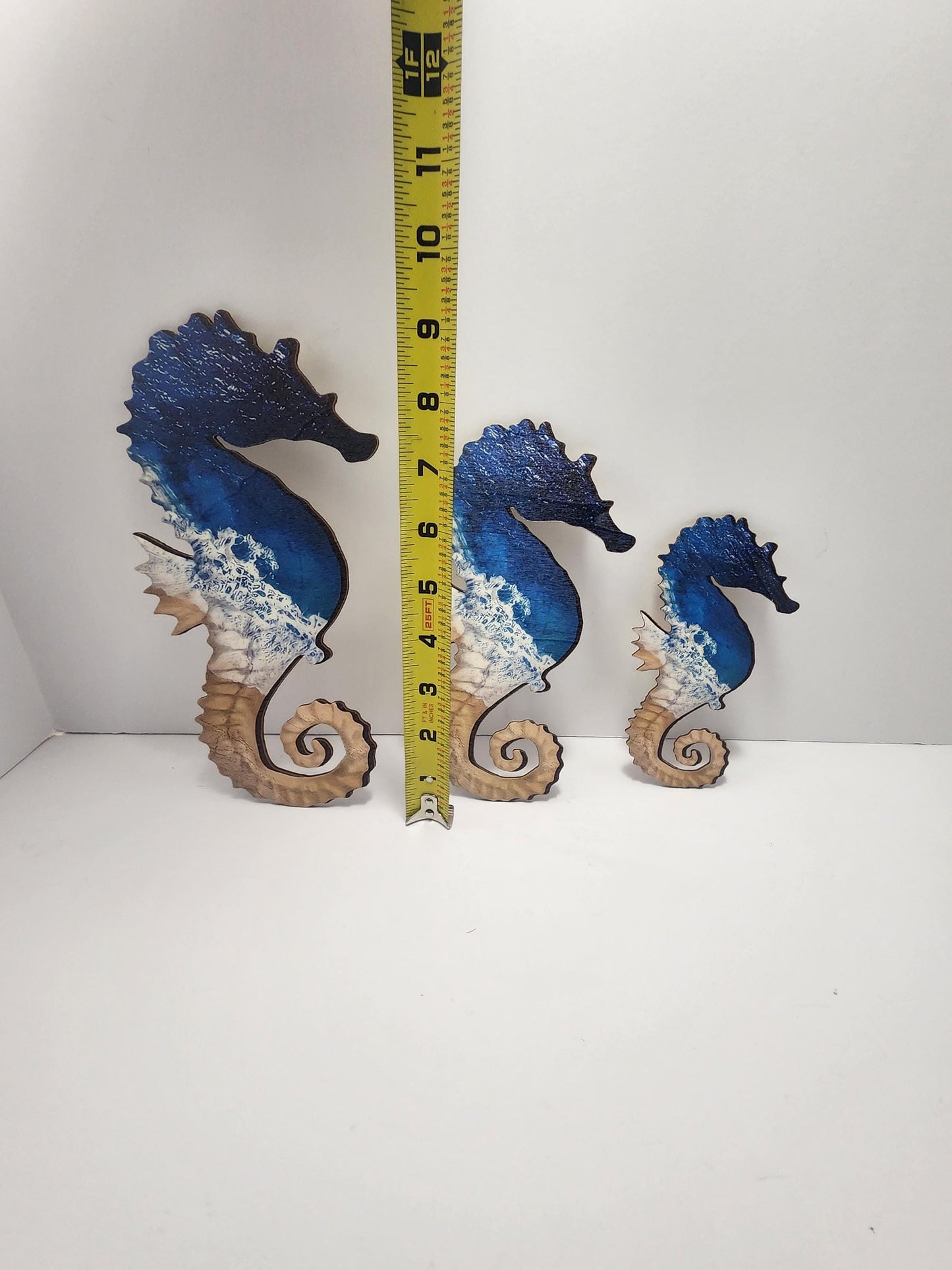 Seahorse Wall Decor Wooden Cut Outs 3 Piece SET - Sea Horse - Seahorse - Ocean Decor - Wall Hangings - Wall Decor - Wildlife - Marine Life