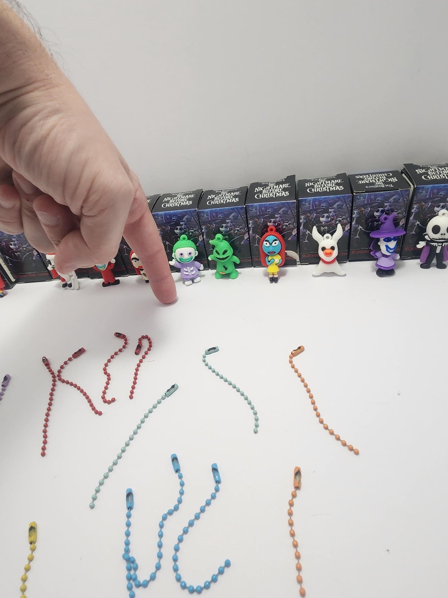 Disney's The Nightmare Before Christmas Figures With Keychains - Jack Skellington - The Nightmare Before Christmas - Halloween - Disney Tiys