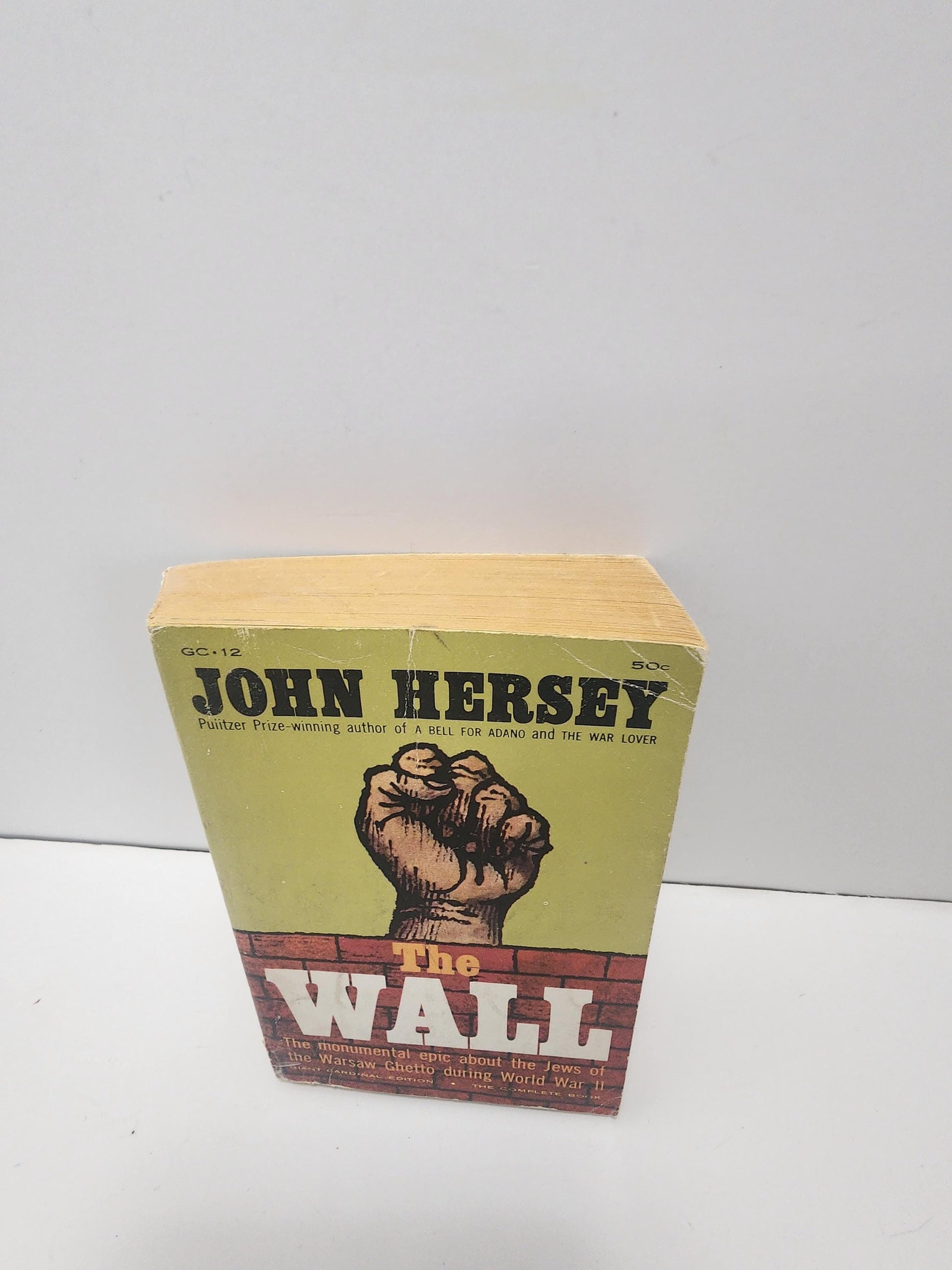 John Hersey 1980's Paperback Books LOT Of 2 - Paperback Books - John Hersey Books - The Wall - A Bell For Adano - Vintage Books - 1980's