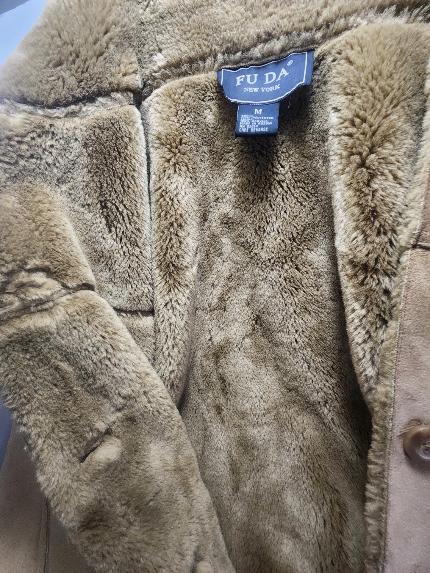 Vintage Fu Da Faux Coat Jacket Size Medium - Size Medium - Fuda - Fu Da - Coats - Jacket - Clothing - Fu Da Faux - Faux Coat - Fur Jacket