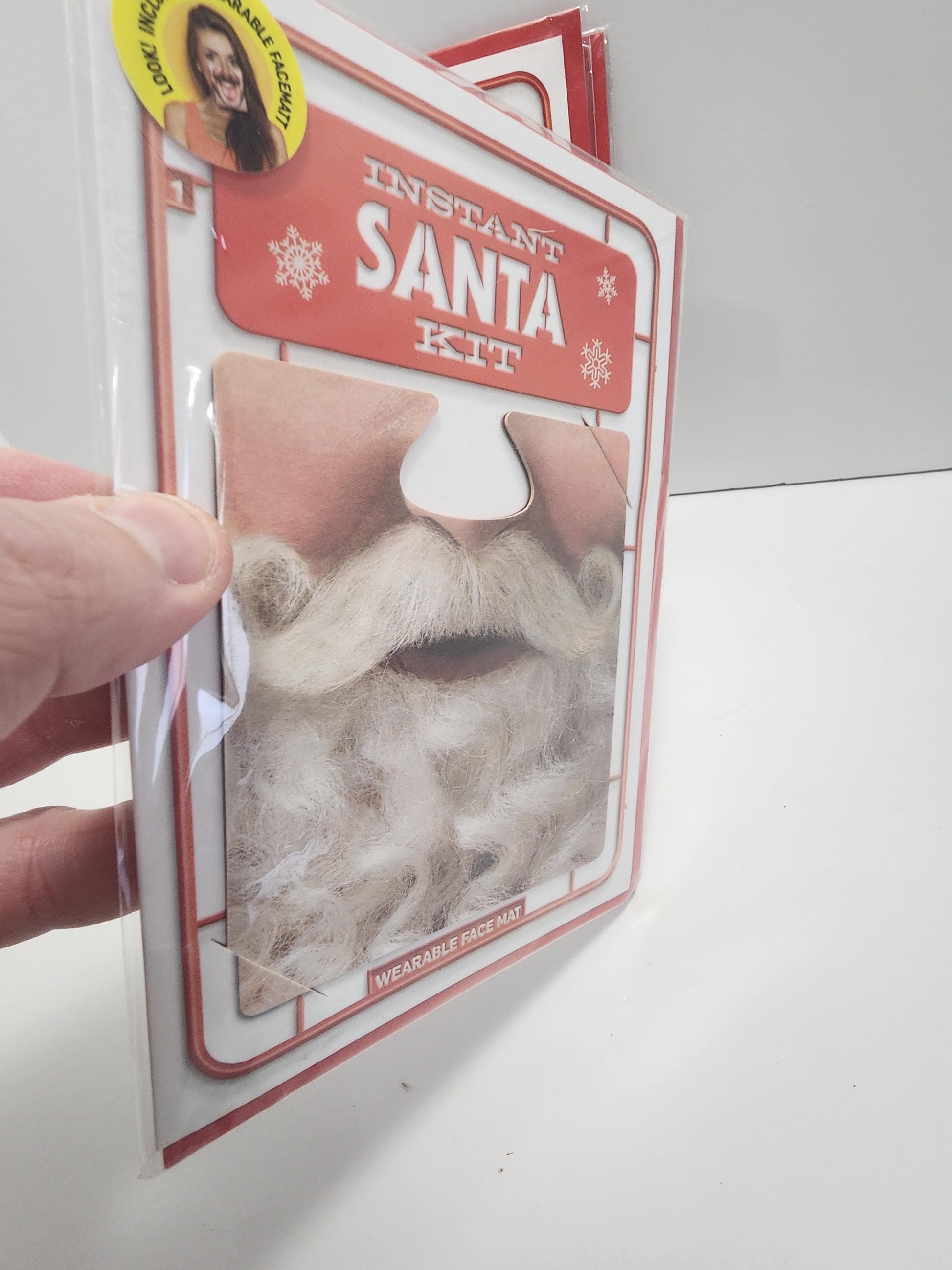 Instant Santa Costume Face Kit - Halloween - Costumes - Santa - Santa Beard - Christmas - Christmas Costume - Santa Costume