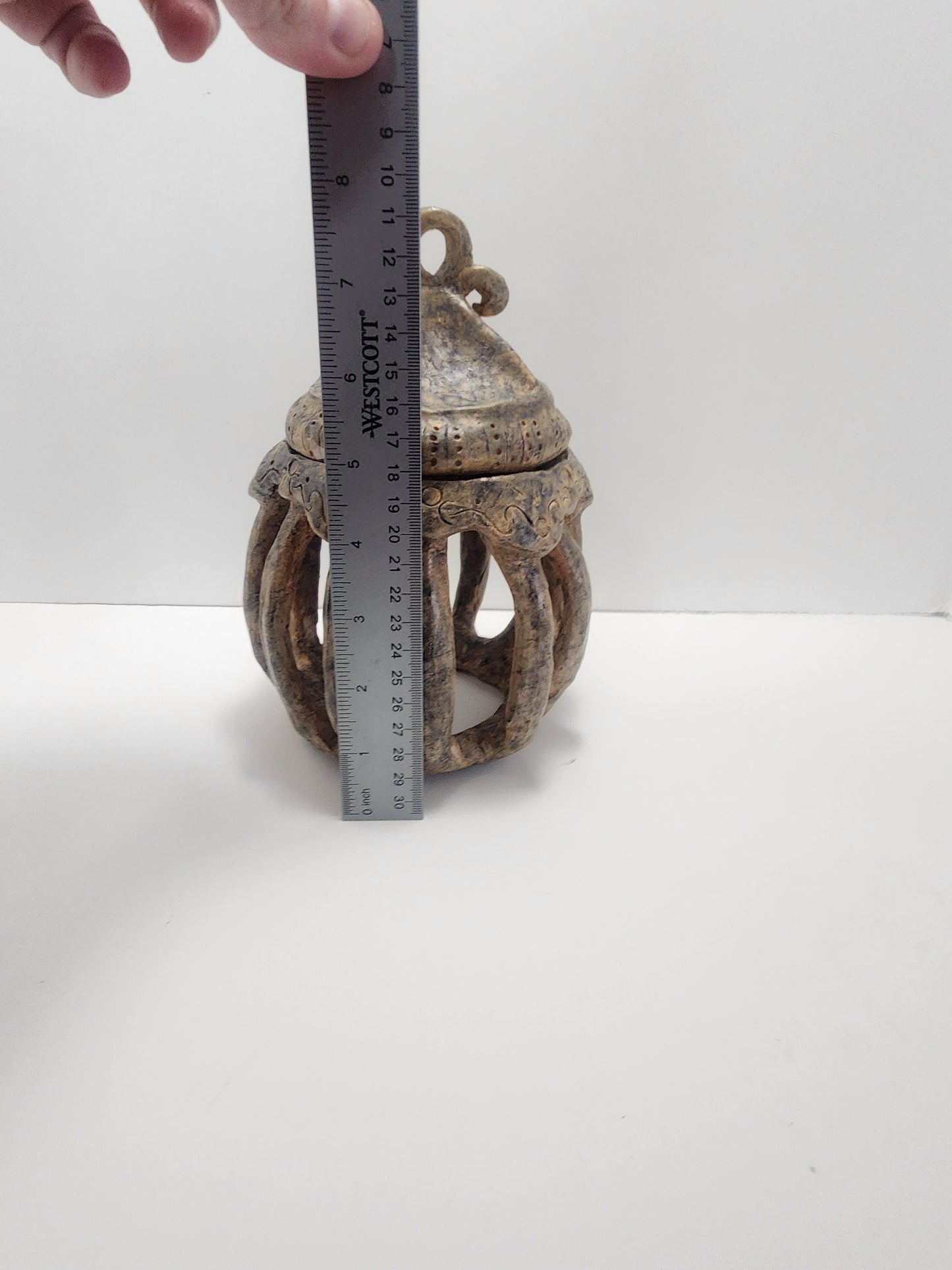 Vintage Handmade Pottery Container Jar Lantern - Lanterns - Handmade - Pottery - Jars - Containers