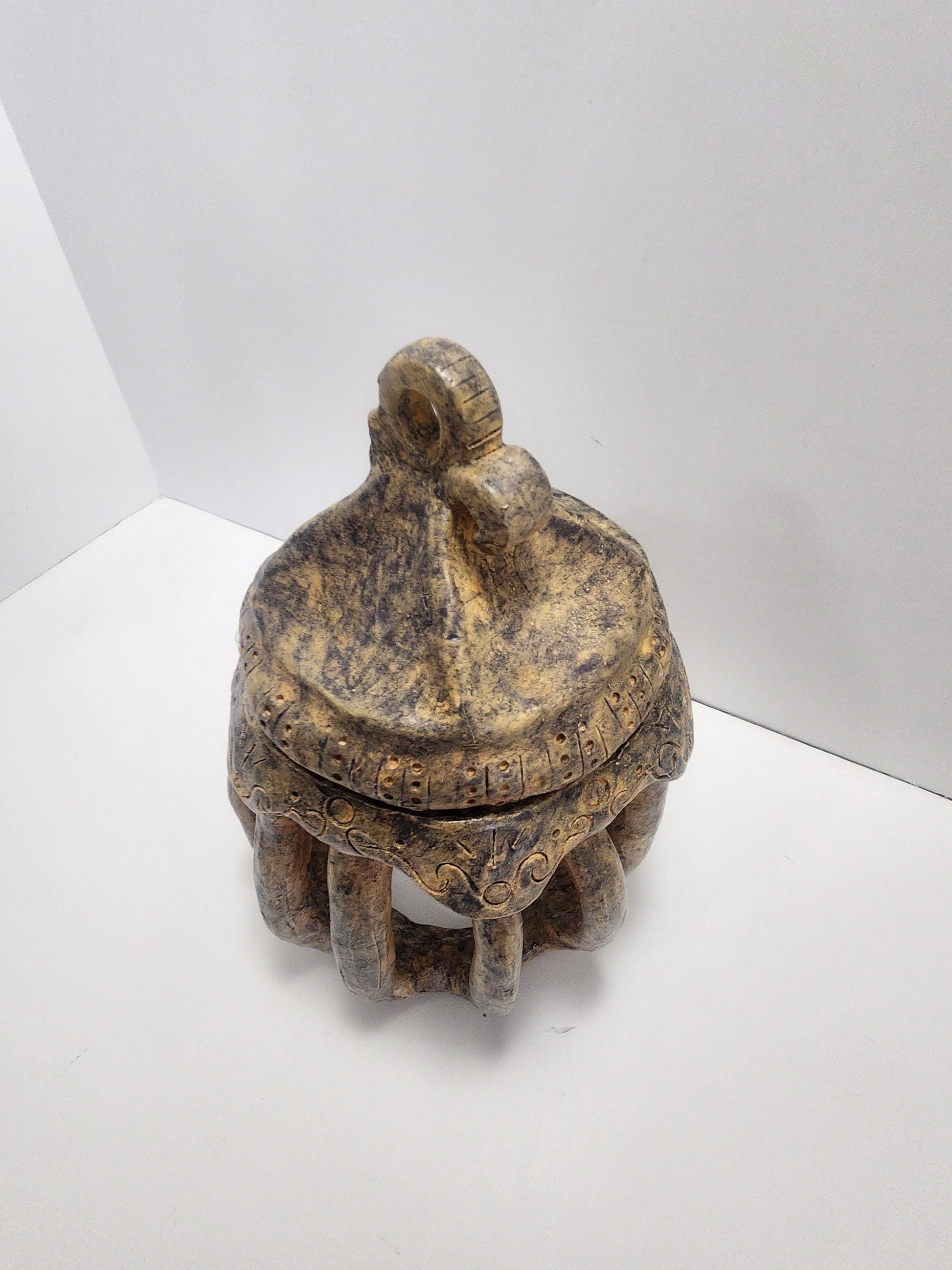 Vintage Handmade Pottery Container Jar Lantern - Lanterns - Handmade - Pottery - Jars - Containers