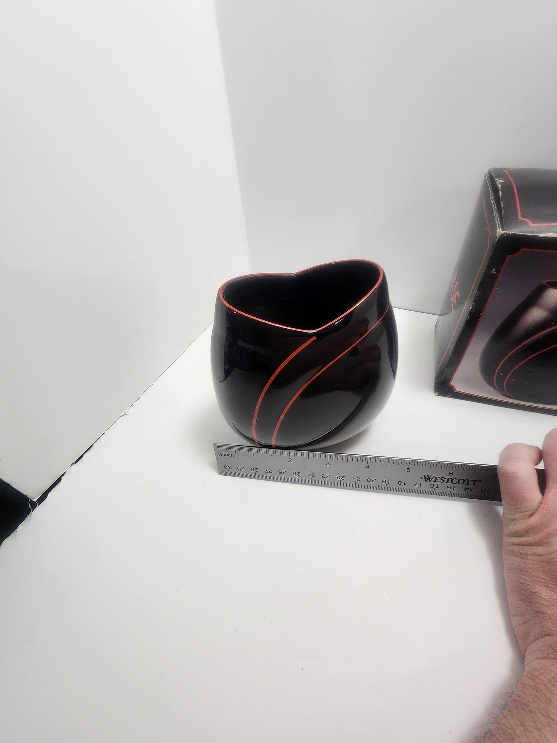 1980's RARE Siezan Black Japan Vase - Vase - Vases - Vintage Vase - Japan - Black Decor - Black Vase - Siezan