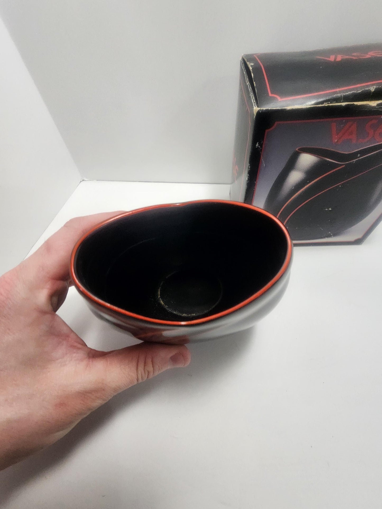 1980's RARE Siezan Black Japan Vase - Vase - Vases - Vintage Vase - Japan - Black Decor - Black Vase - Siezan