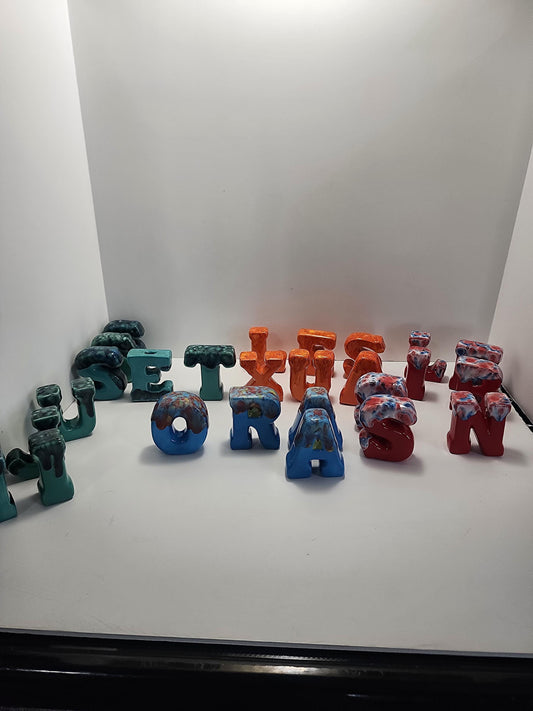 Ceramic Letters - Decor - Art - Birthdays - Letters