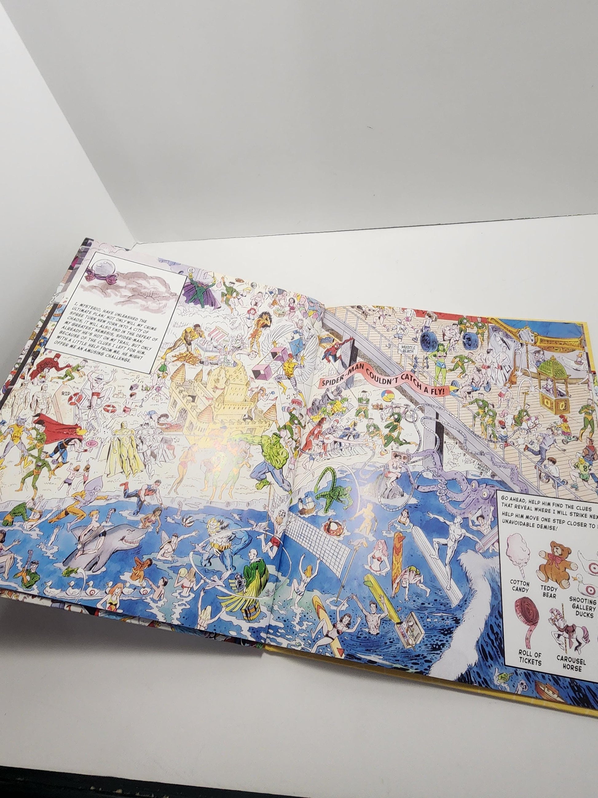 Spiderman Where's Waldo Style Look & Find Book - Ispy - Where's Waldo - Look and Find - Marvel - Spiderman - Spiderman Books - Spiderman Gif