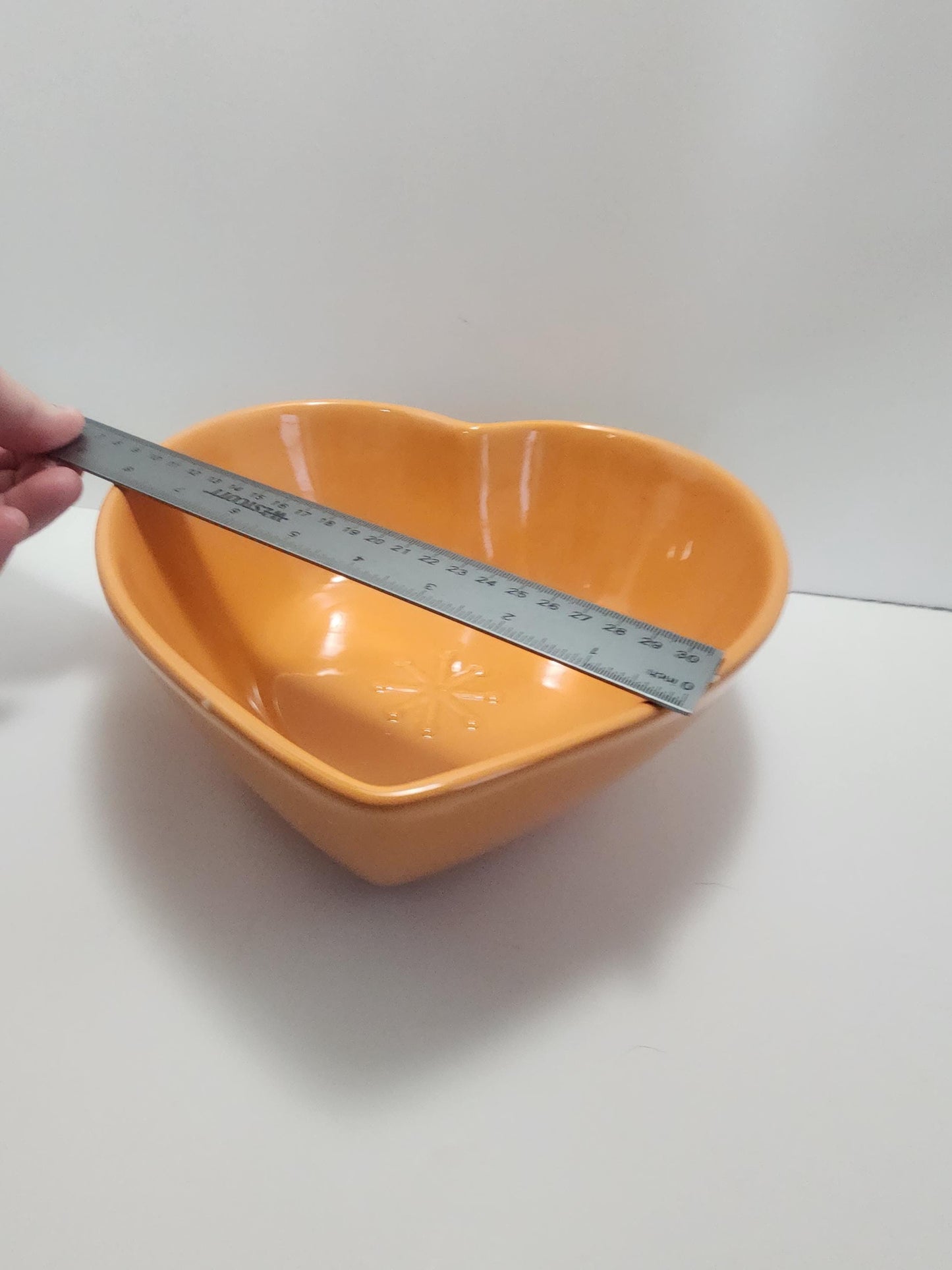 Happy Chic Le Creuset Stoneware Heart Dish in Orange Blossom - Orange Dishes - Happy Chic - Stoneware - Heart Dish - Dishes - Kitchen