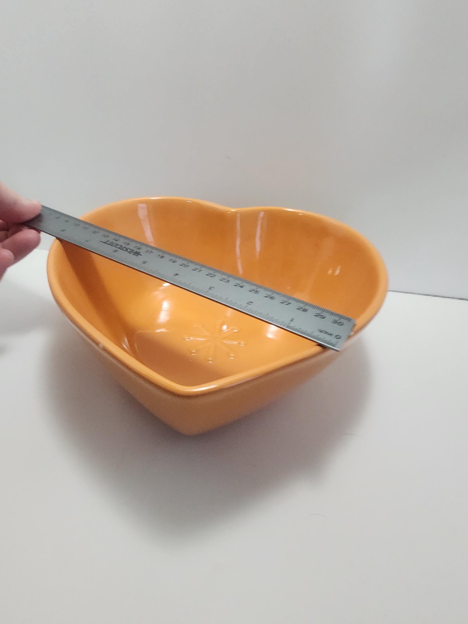 Happy Chic Le Creuset Stoneware Heart Dish in Orange Blossom - Orange Dishes - Happy Chic - Stoneware - Heart Dish - Dishes - Kitchen