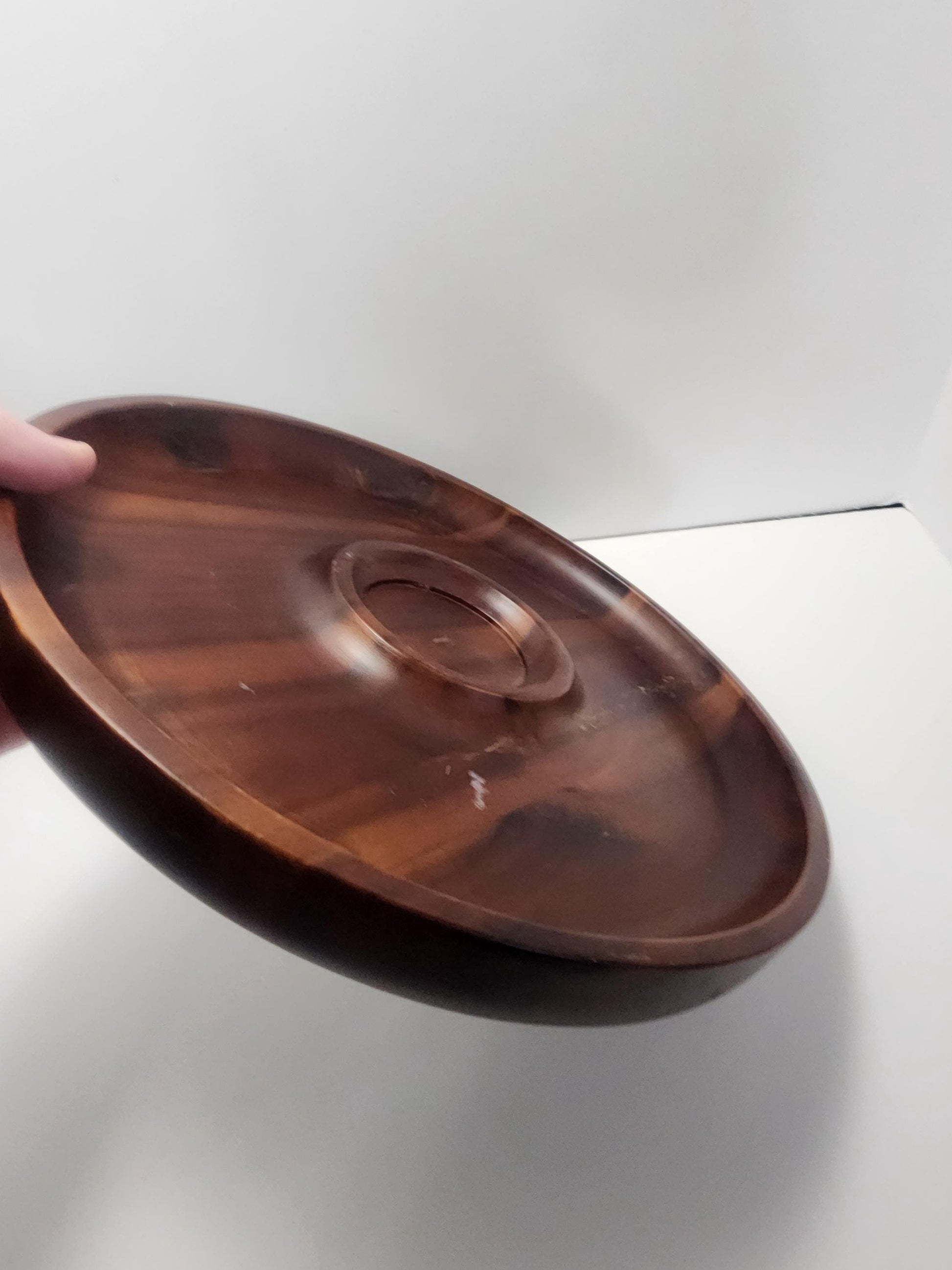 Wooden Food Tray - Serving Tray - Walnuts - Peanuts - Chips and Dip - Chip Tray - Round Serving Tray - Wood Kitchen - Kitchen Gifts