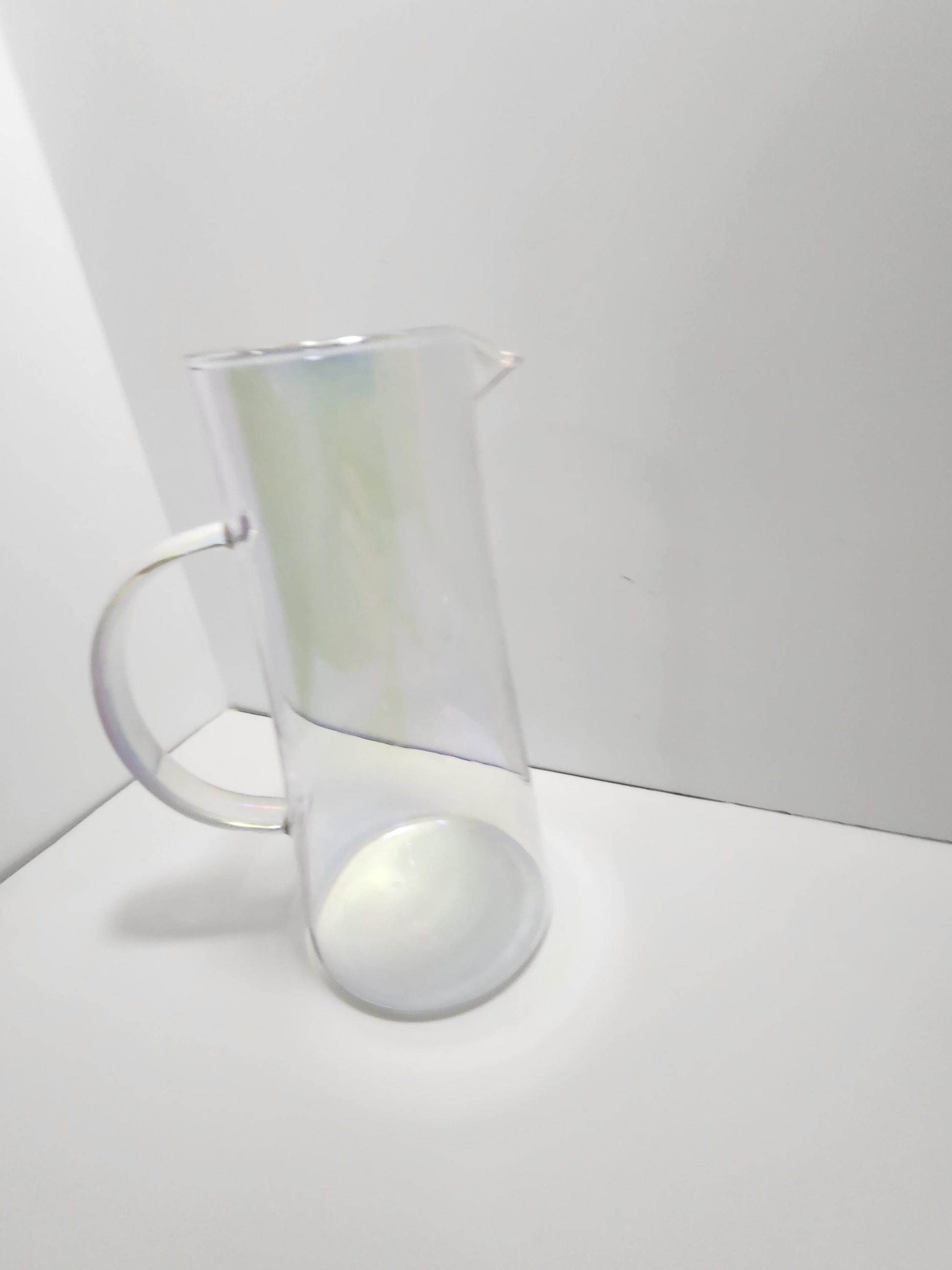 Vintage Carafe Glass Translucent Pitcher - Glass - Pitchers - Carafe - Translucent Pitcher - Translucent Glass - Vintage Pitcher