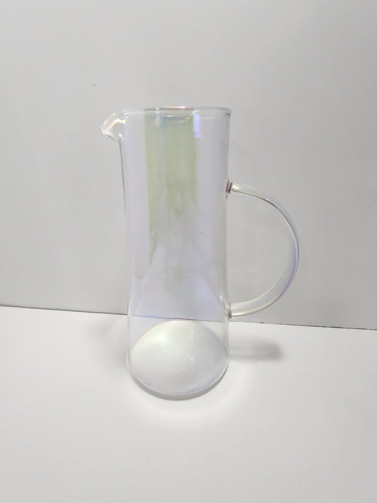 Vintage Carafe Glass Translucent Pitcher - Glass - Pitchers - Carafe - Translucent Pitcher - Translucent Glass - Vintage Pitcher