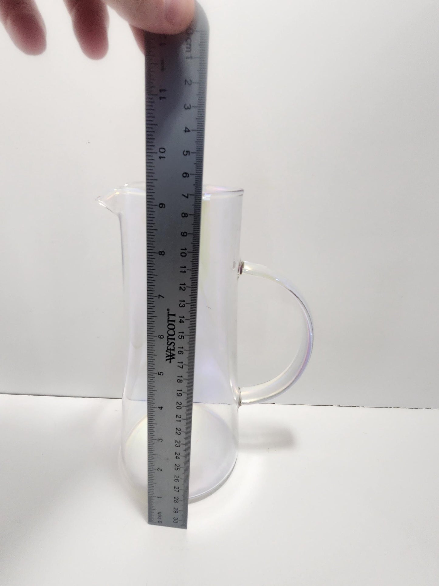 Vintage Carafe Glass Translucent Pitcher - Glass - Pitchers - Carafe - Translucent Pitcher - Translucent Glass - Vintage Pitcher