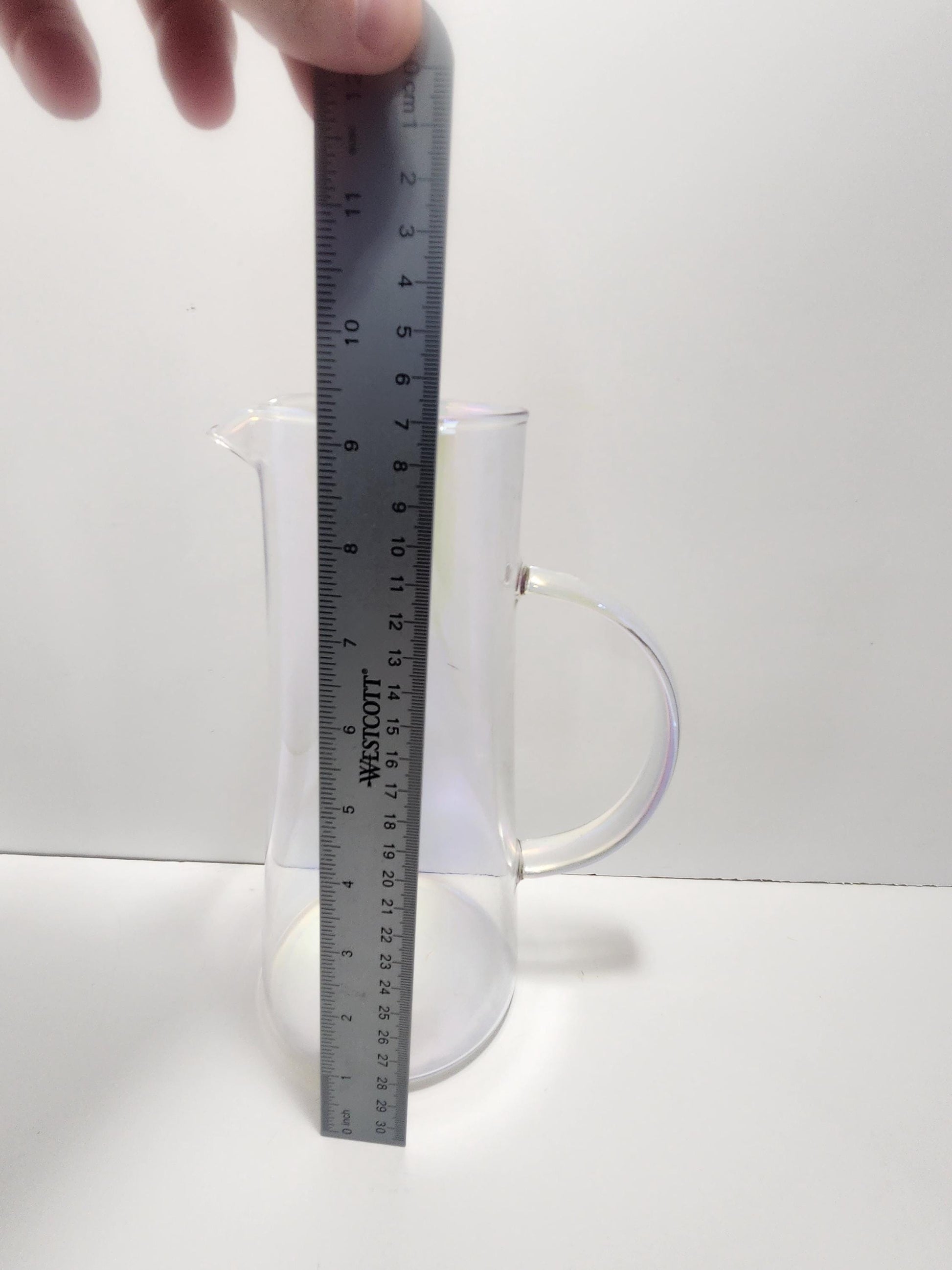 Vintage Carafe Glass Translucent Pitcher - Glass - Pitchers - Carafe - Translucent Pitcher - Translucent Glass - Vintage Pitcher