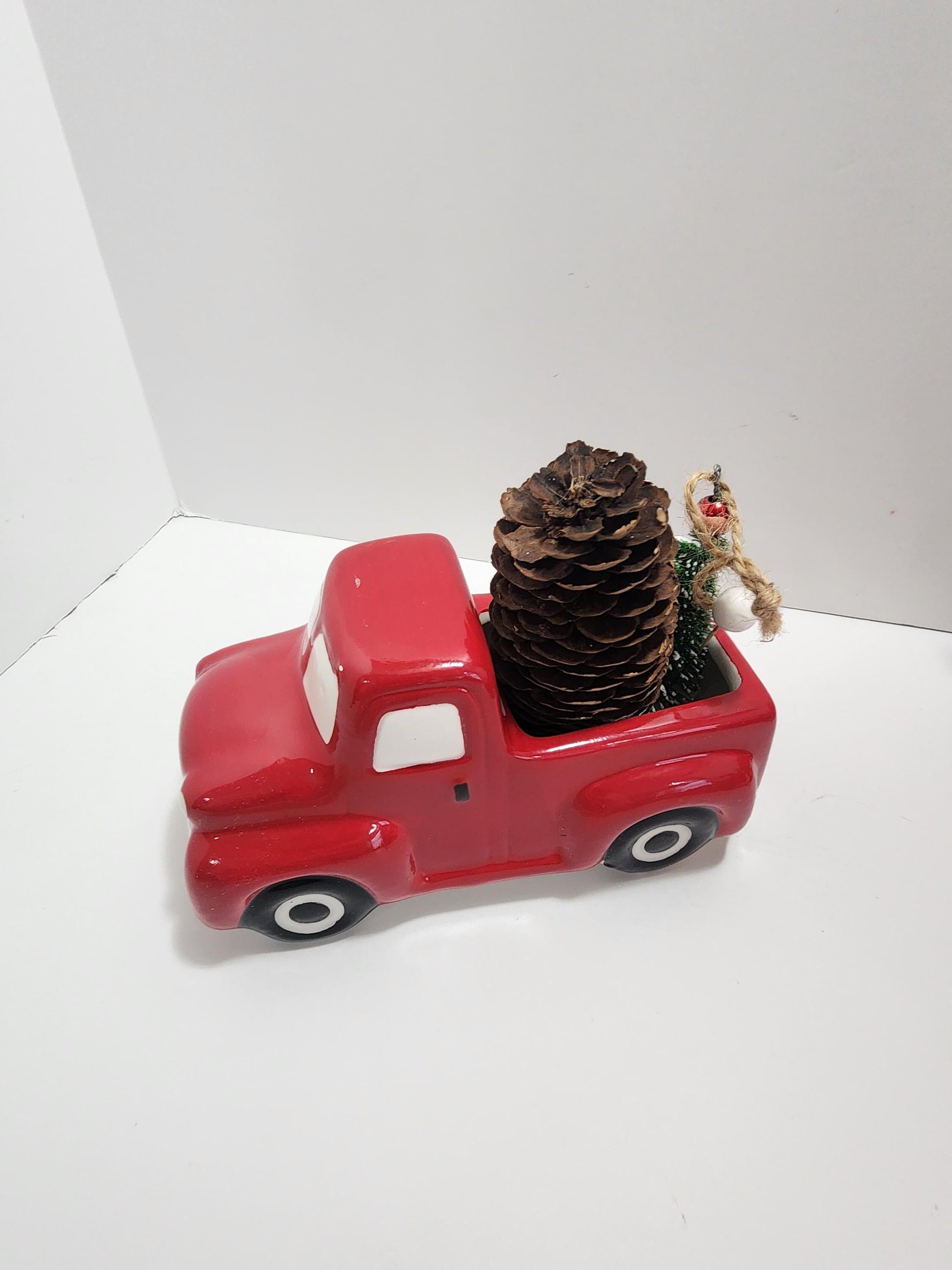 Christmas Red Truck Decor Planters - Red Truck - Christmas - Christmas Decorations - Trucks - Christmas Tree - Planters