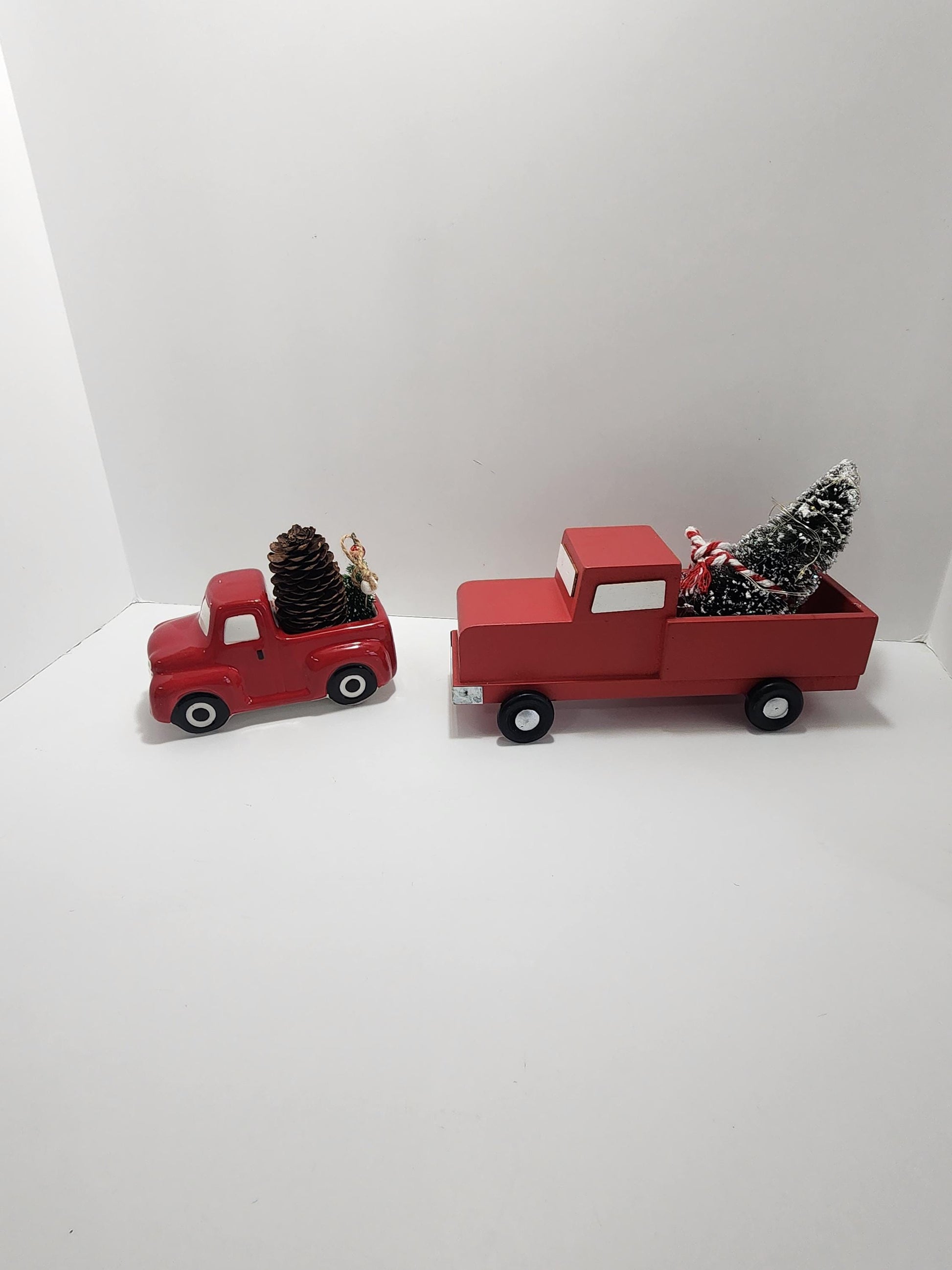 Christmas Red Truck Decor Planters - Red Truck - Christmas - Christmas Decorations - Trucks - Christmas Tree - Planters