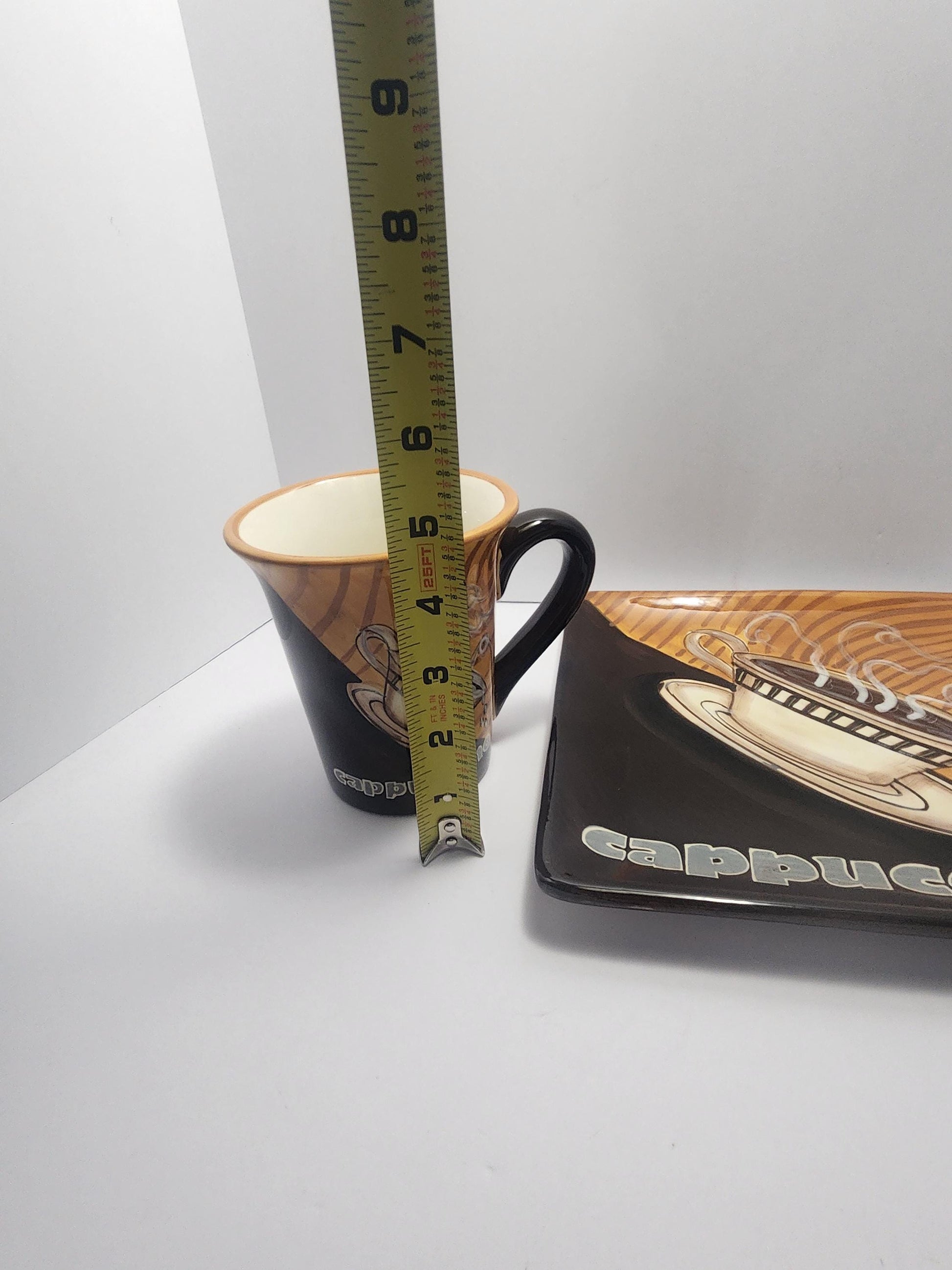 International Plates Cappuccino Plate & Mug SET - Plates - Mugs - Coffee - Coffee Mug - Cappuccino - Breakfast