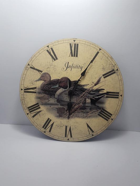 Big Duck Decor Clock NOT WORKING - Ducks - Duck Decor - Duck Gifts - Wall Decor - Roman Numbers - Clocks - Wall Clock