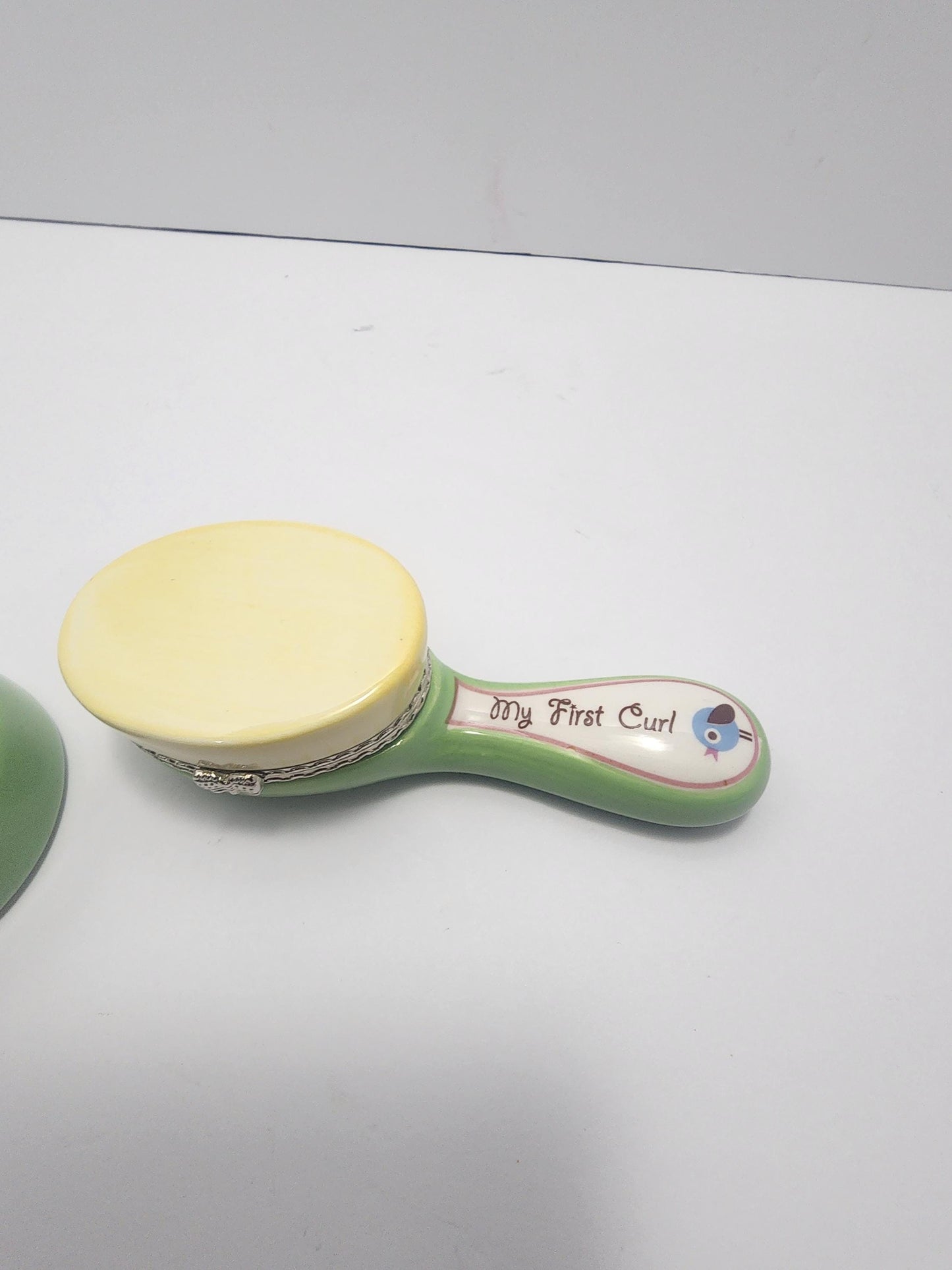 1980's Avon Baby's First Tooth & First Curl Trinket SET Of 2 - Baby's First - First Tooth - Trinket - Trinket Box - Avon - Baby Gifts