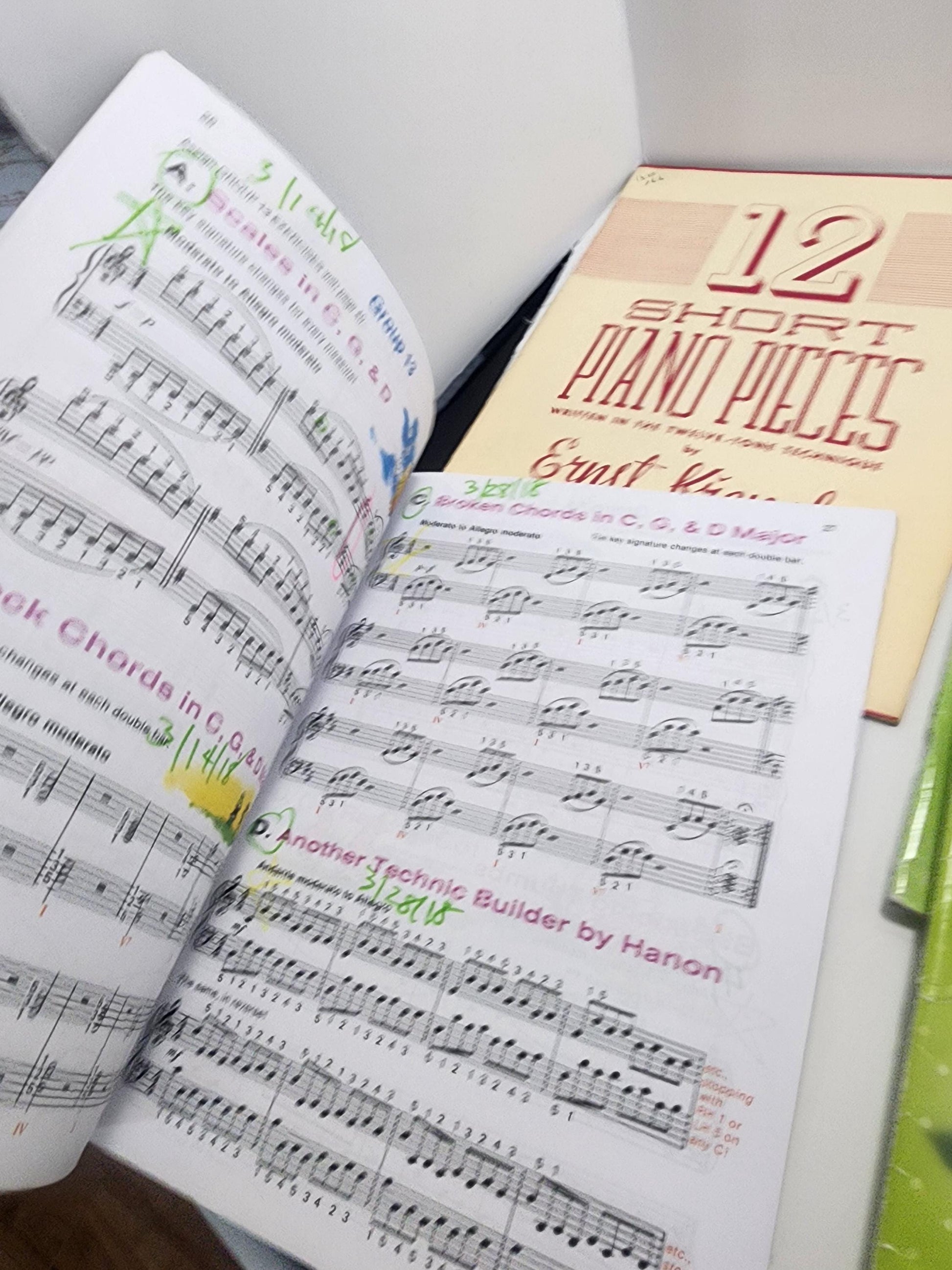 Piano Learning Lesson Vintage Music Sheets - Music Sheets - Piano - Piano Gifts - Learning Piano - Music - Instruments