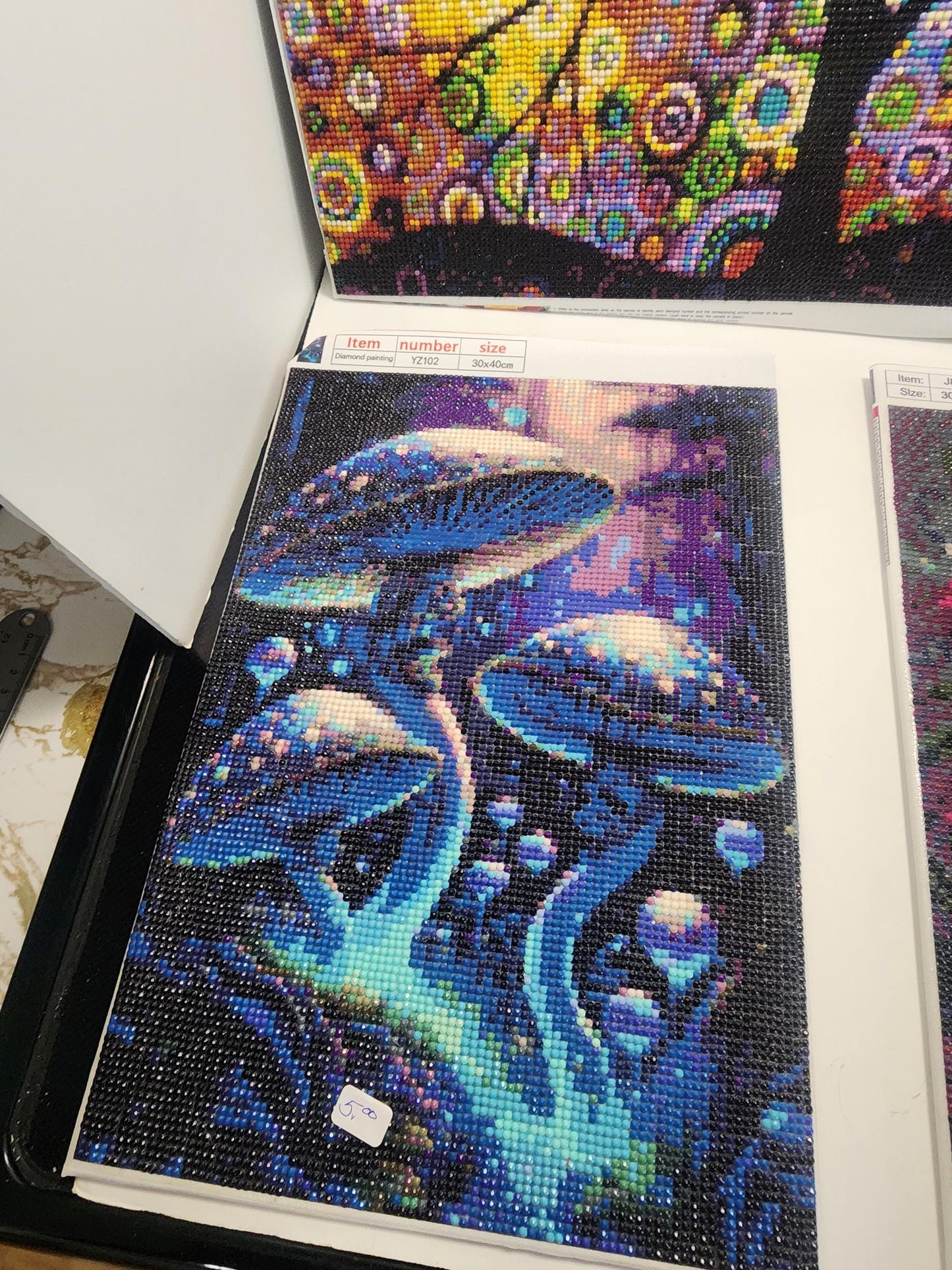 Diamond Paintings LOT Of 4 - Trees - Witches - Decor - Decorations - Paintings - Art - Diamond Art - Diamond Paintings