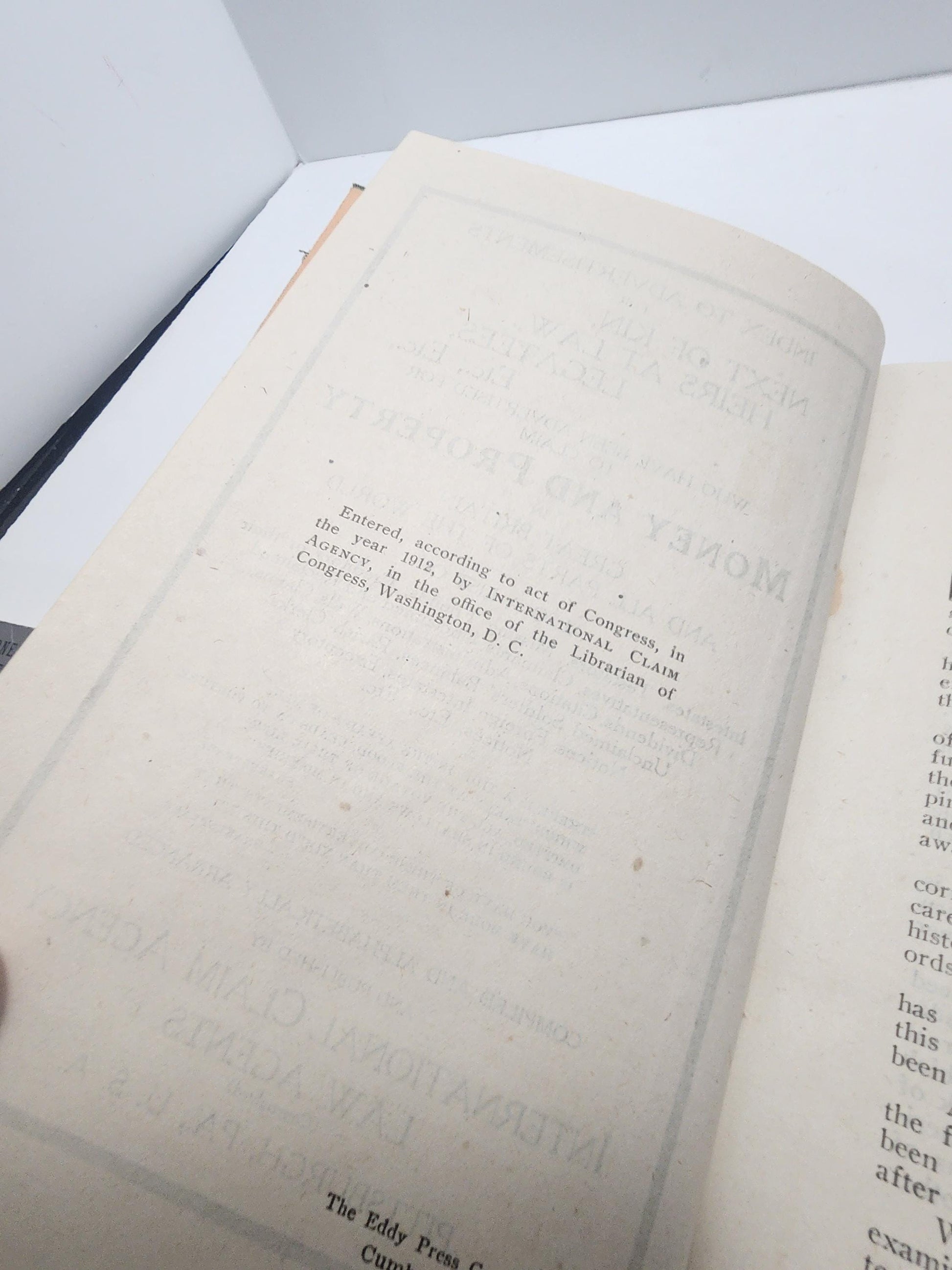 1912 Missing Heirs And Next Of Kin, A Historical Index 4th Edition - 1900's - Antiques - Antique Books - RARE - Missing Heirs & Next Of Kin