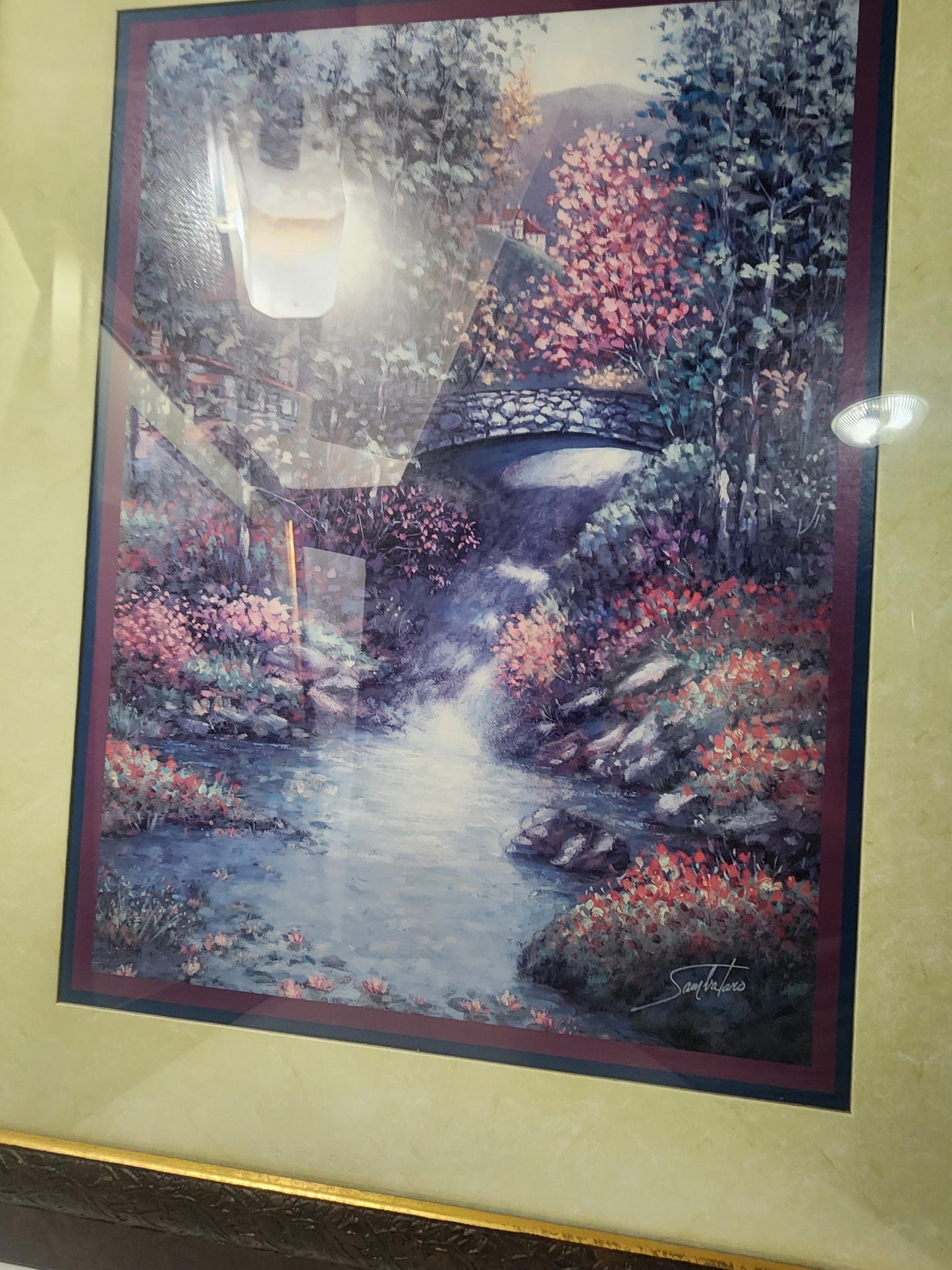 Sambataro Paintings Vintage LOT Of 2 Secluded Cabin Portrait - Decor - Wall Decor - Framed Pictures - Paintings - Sambataro