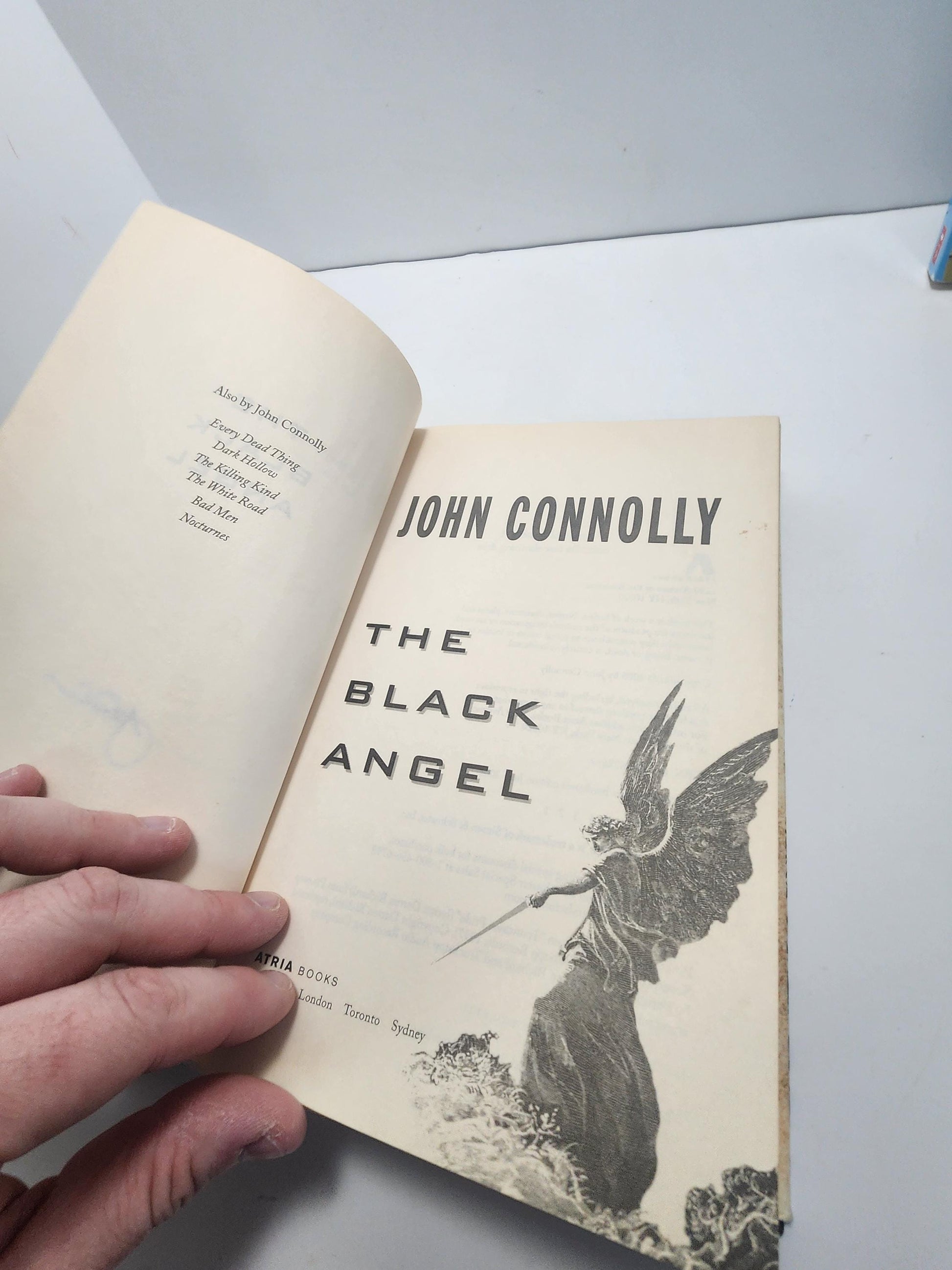 John Connolly The Black Angel Signed 1st Edition Hardcover 2000's Edition - Autographs - 1st Edition Books - The Black Angel - John Connolly