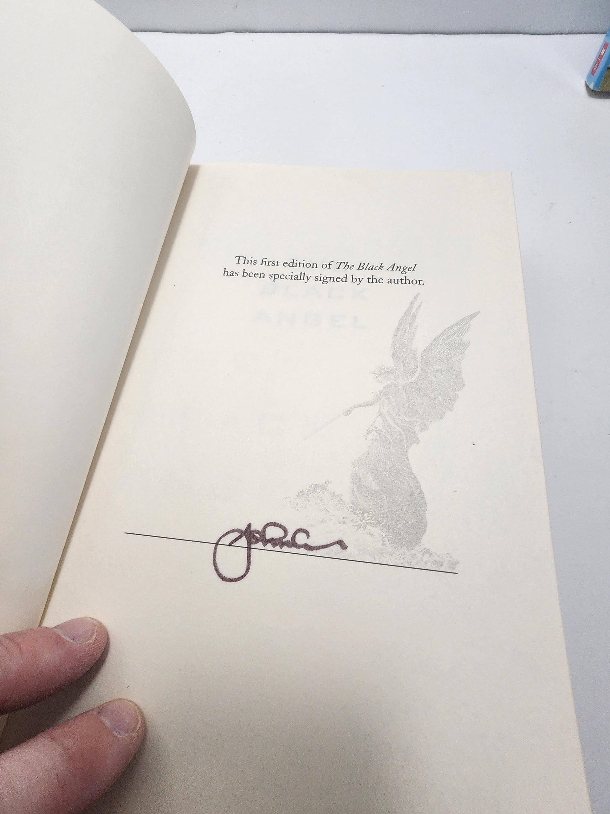 John Connolly The Black Angel Signed 1st Edition Hardcover 2000's Edition - Autographs - 1st Edition Books - The Black Angel - John Connolly