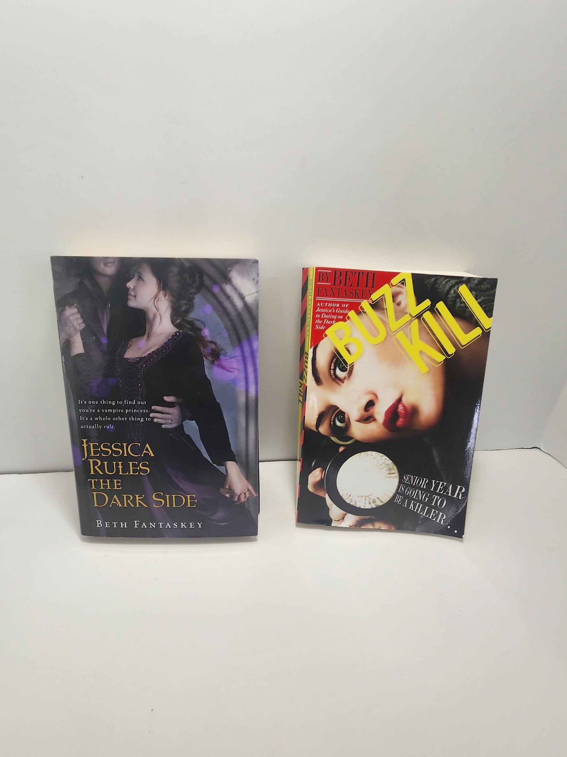 Beth Fantaskey Books LOT Of 2 - Buzzkill - Buzz Kill - Buzzkill Book - Beth Fantaskey - Jessica Rules The Dark Side