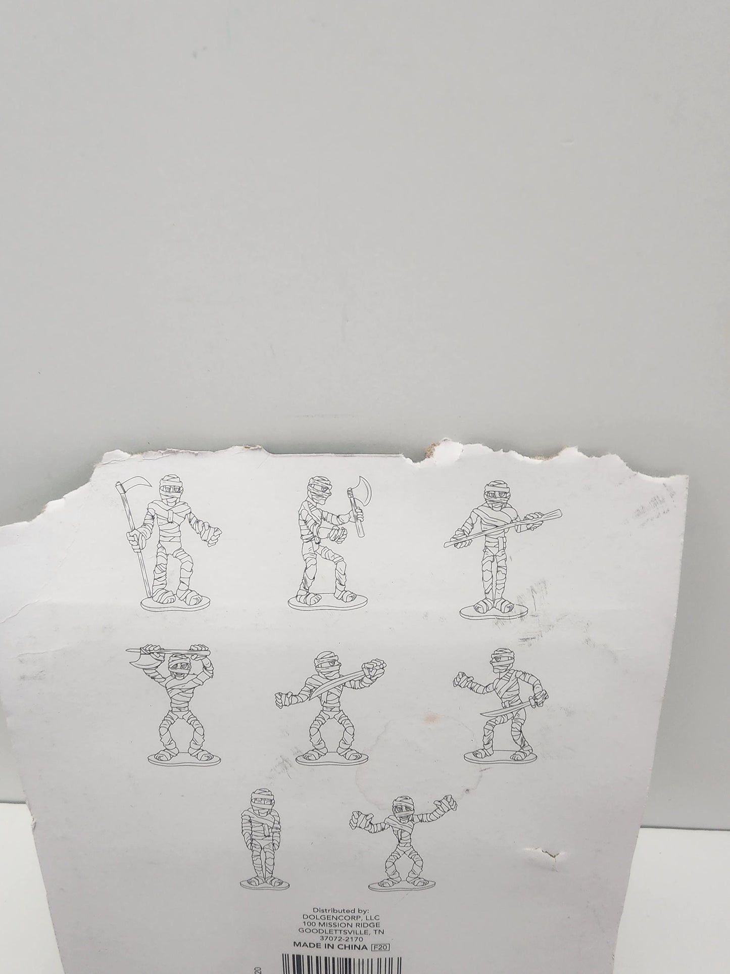 Mummy Halloween Army Men Sized Toy Figures SEALED - Mummy - Halloween - Halloween Toys - The Mummy - Monsters - Army Men - Action Figures