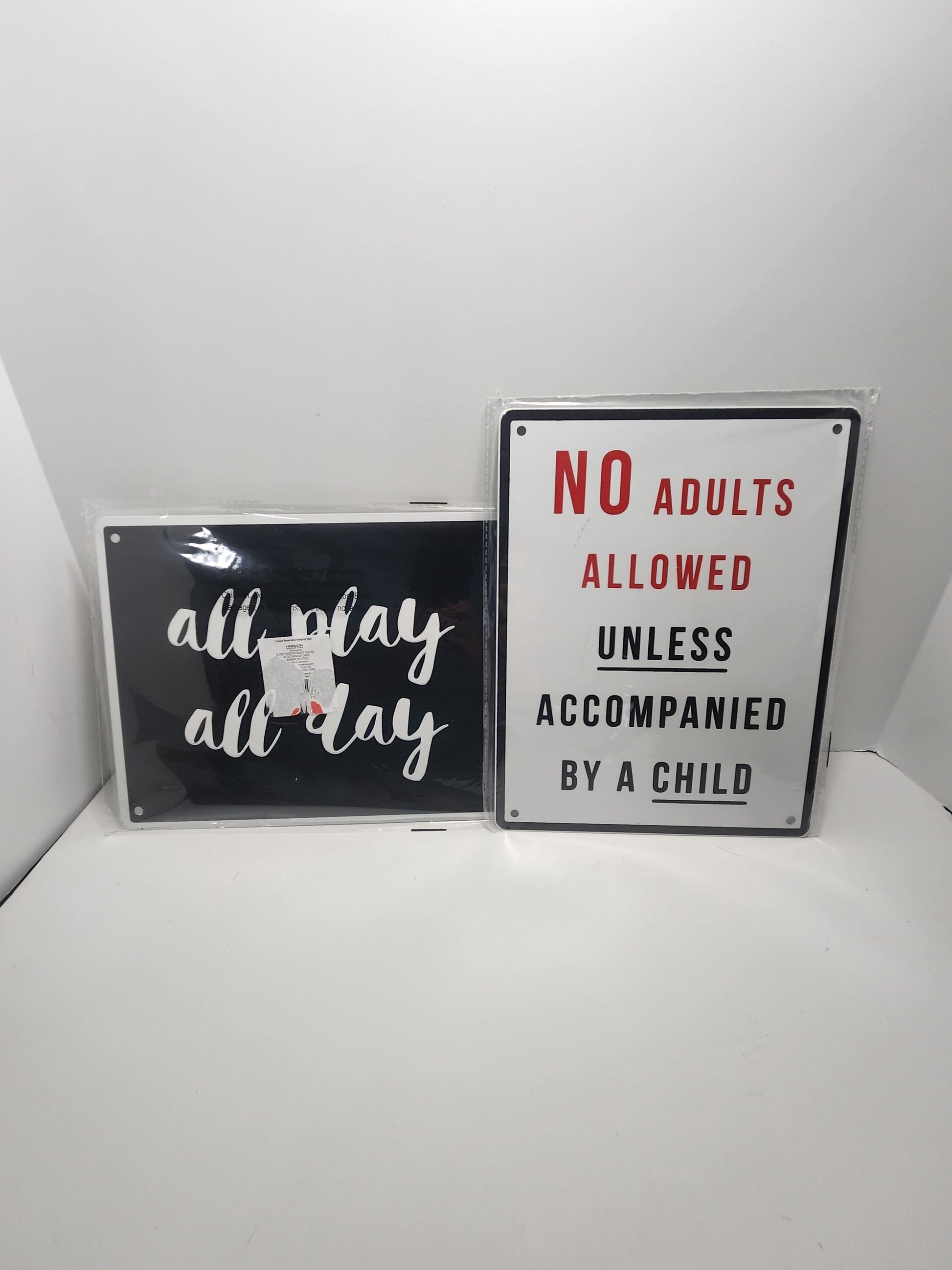 Decorations Signs - No Adults - Private - All Day All Play - Home Decor - Signs - Gift Signs - Adults - Home Signs