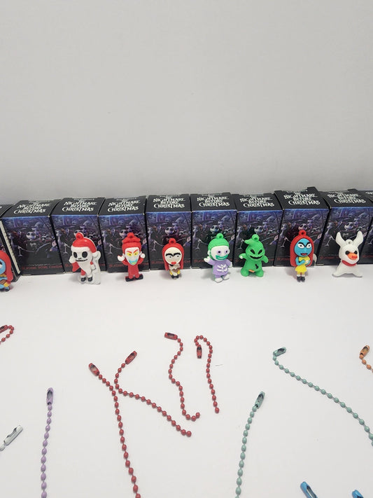 Disney's The Nightmare Before Christmas Figures With Keychains - Jack Skellington - The Nightmare Before Christmas - Halloween - Disney Tiys