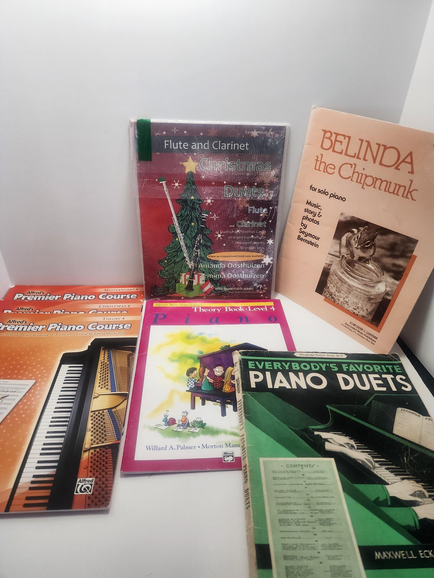 Piano Learner Sheet Music Vintage 2000's 1990's LOT Of 6 - Piano - Learner Music - Sheet Music - Christmas Music - Piano Gifts - Piano Playe