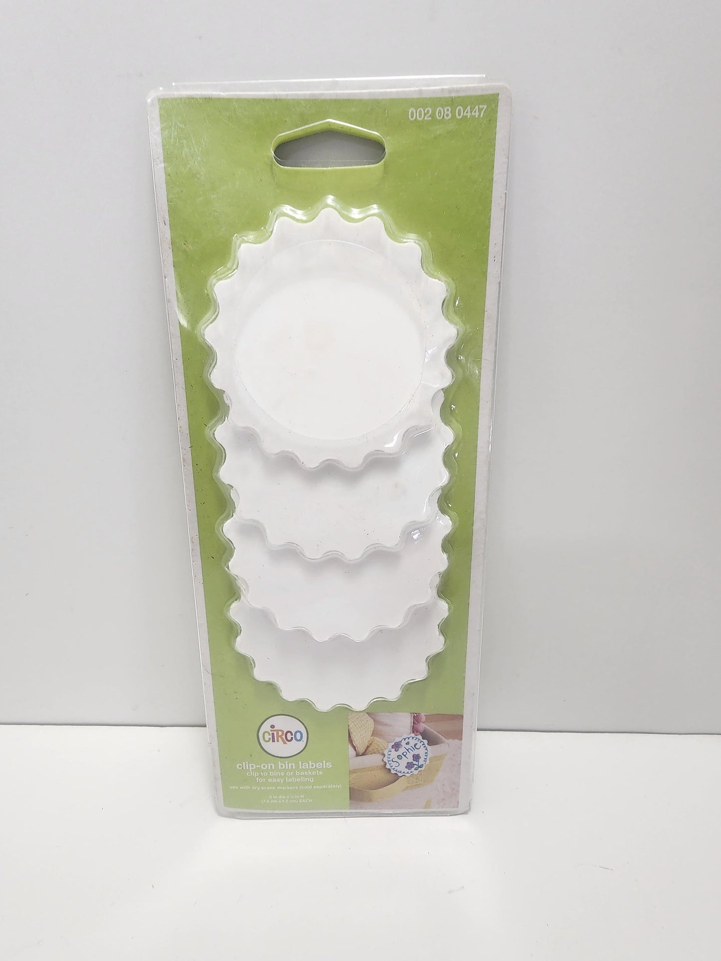 White Cute Circo Clip-on Bin Labels - Labels - Bin - Organizer - Organization - Circo - Clip On - Clip On Labels