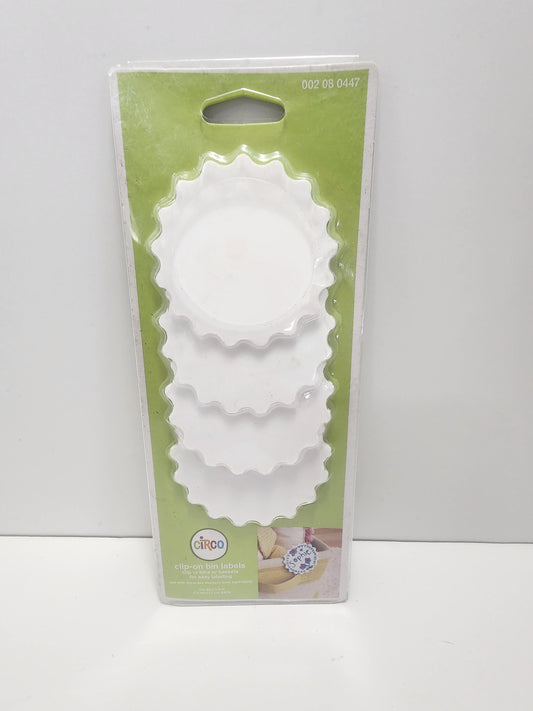 White Cute Circo Clip-on Bin Labels - Labels - Bin - Organizer - Organization - Circo - Clip On - Clip On Labels